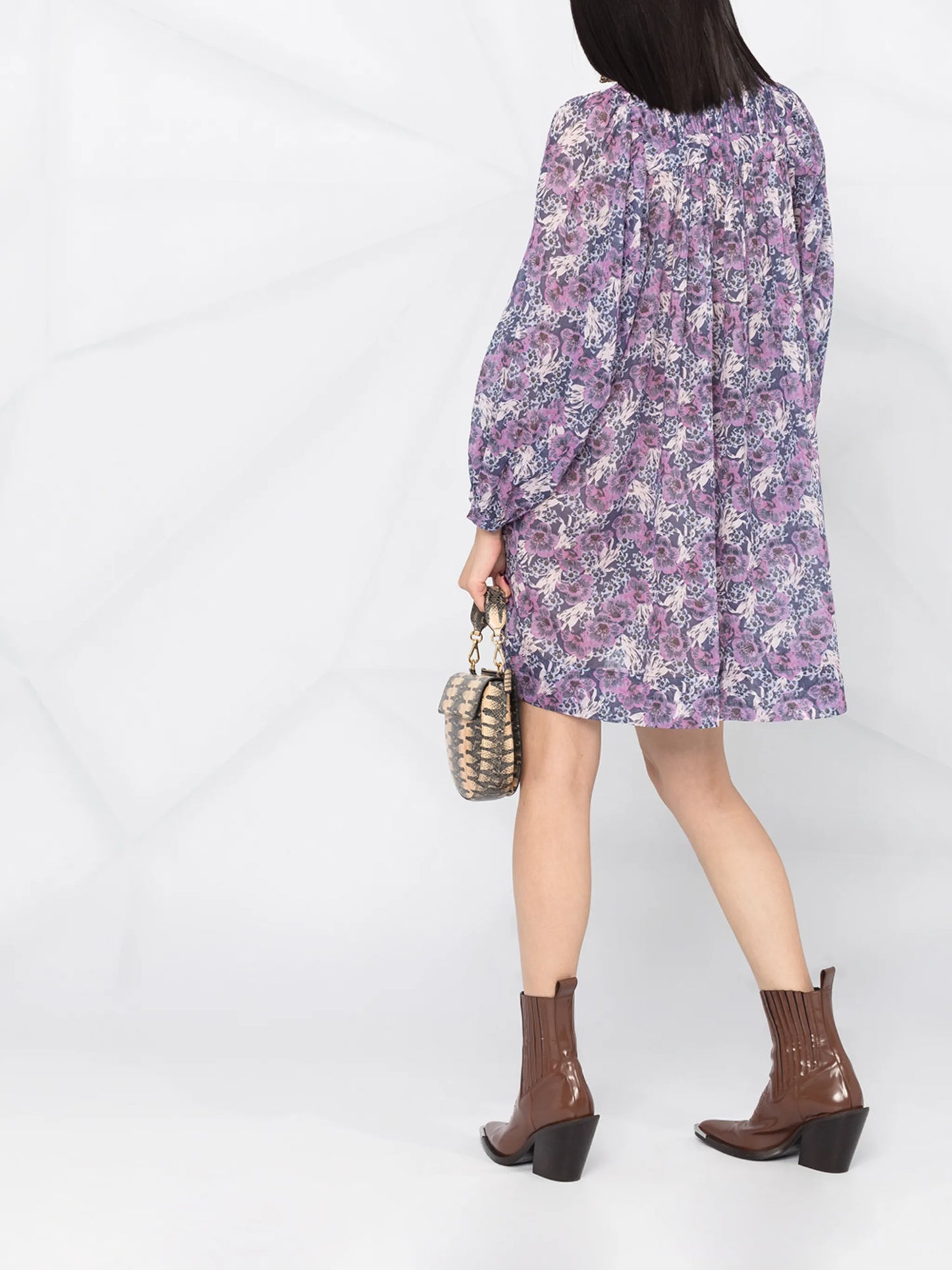 Virginie floral print mini dress