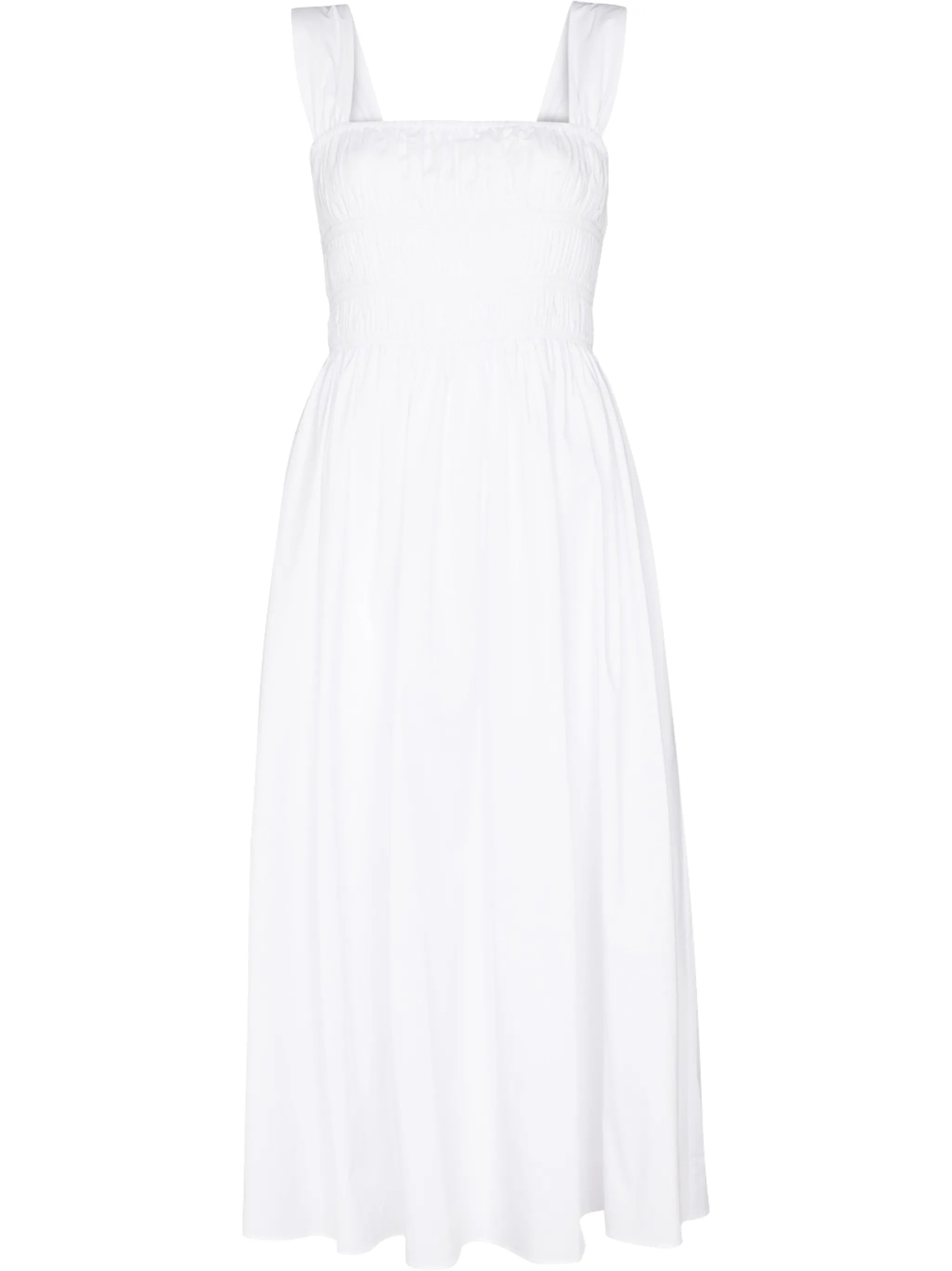 Ida square-neck midi dress