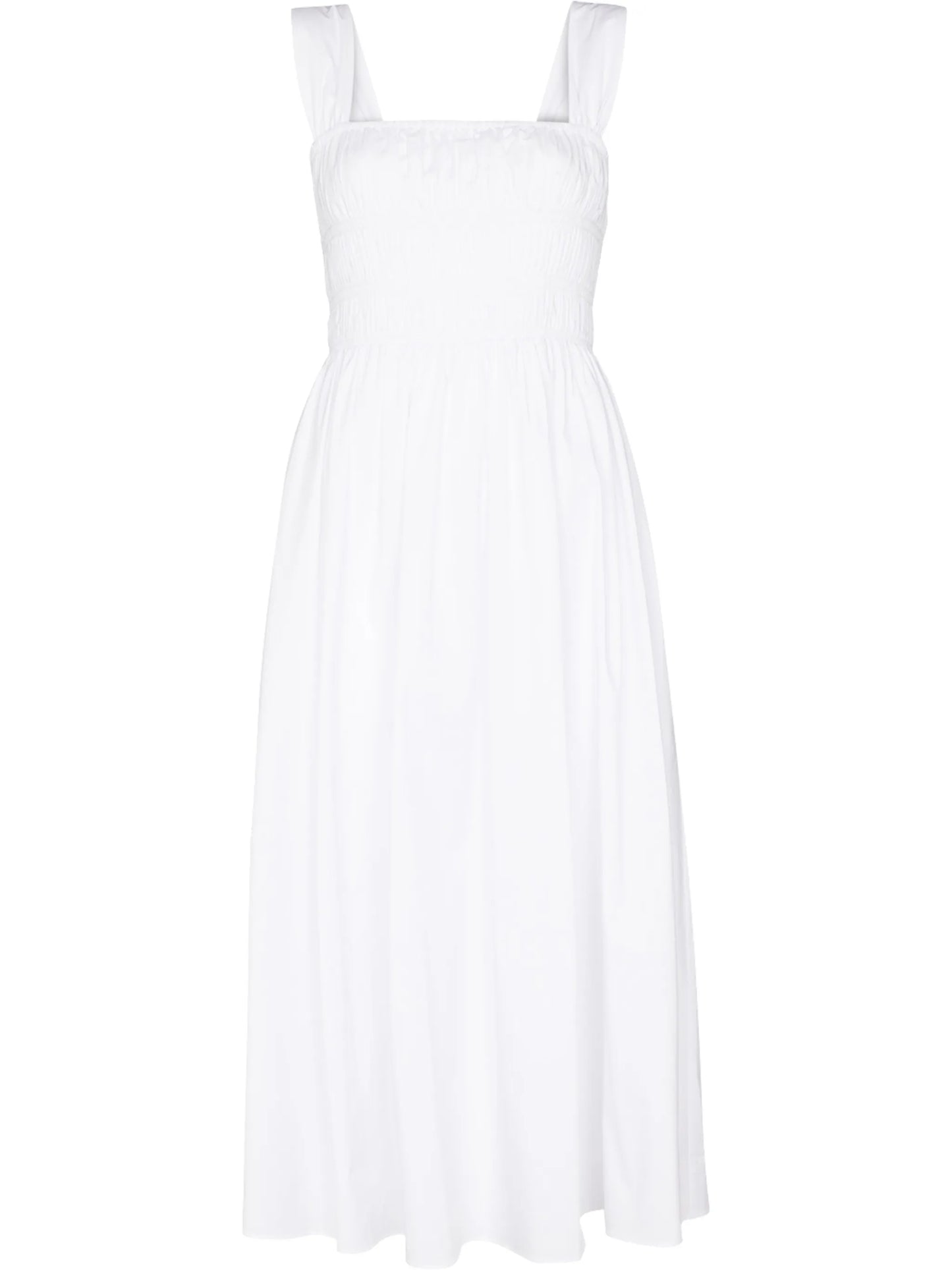 Ida square-neck midi dress