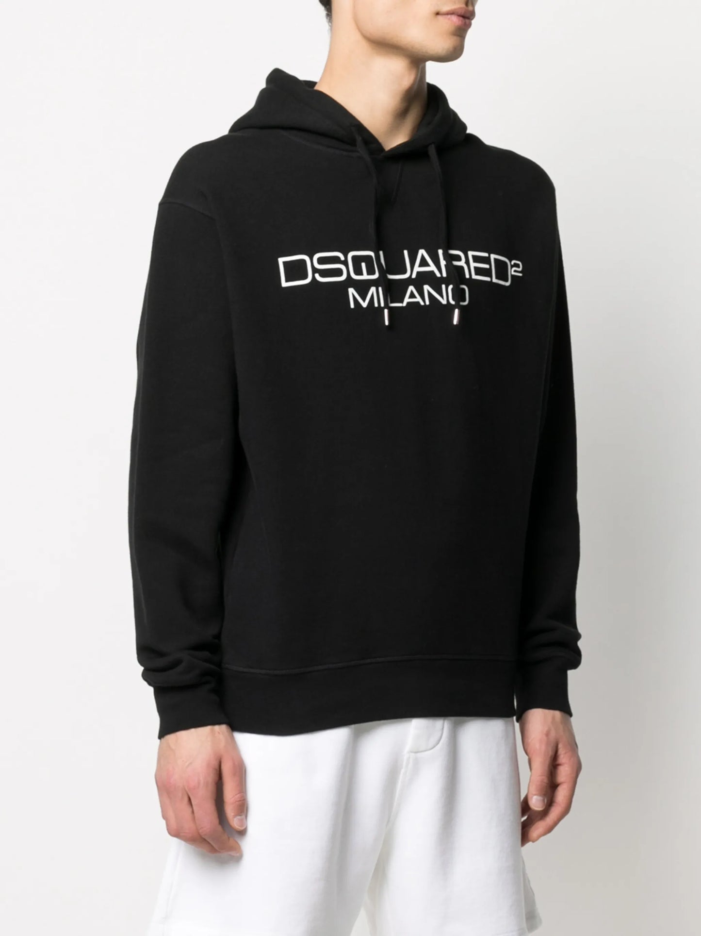 embroidered logo hoodie