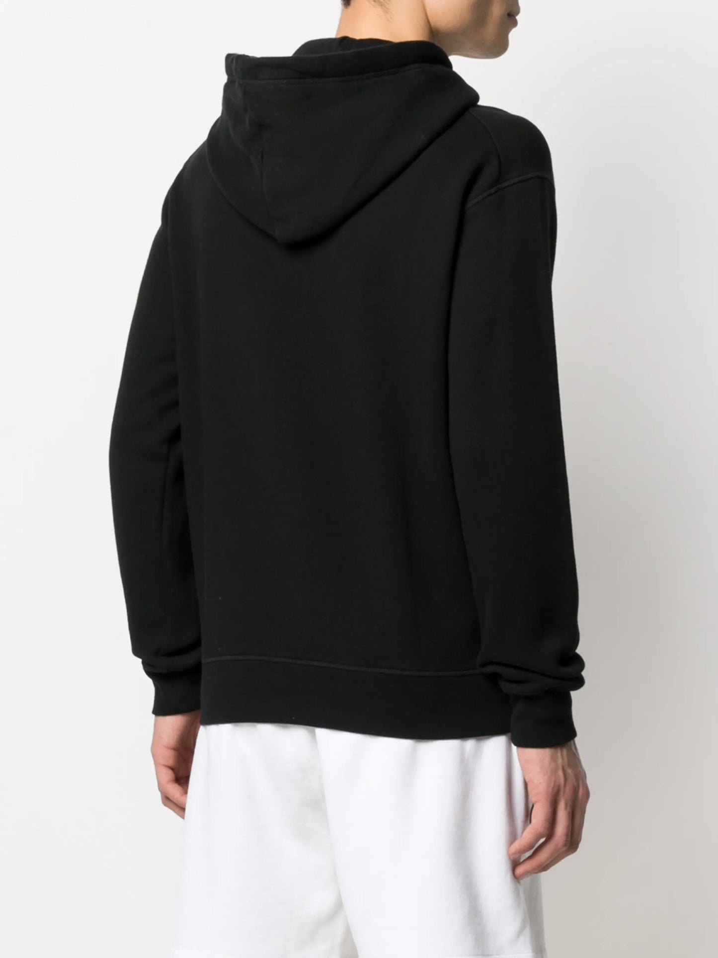 embroidered logo hoodie