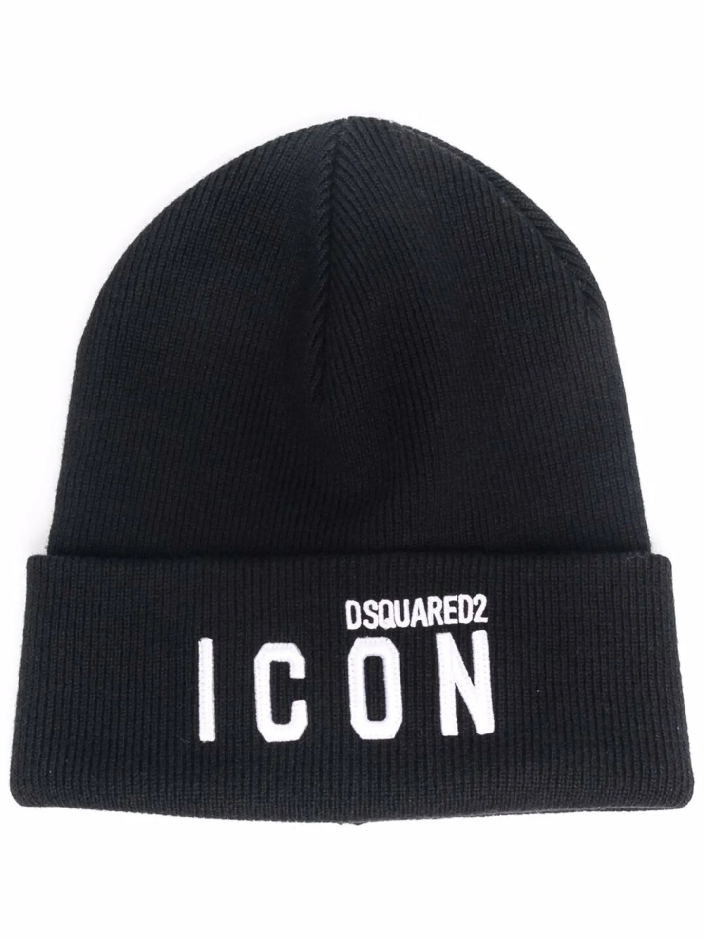 Icon logo-embroidered knitted beanie
