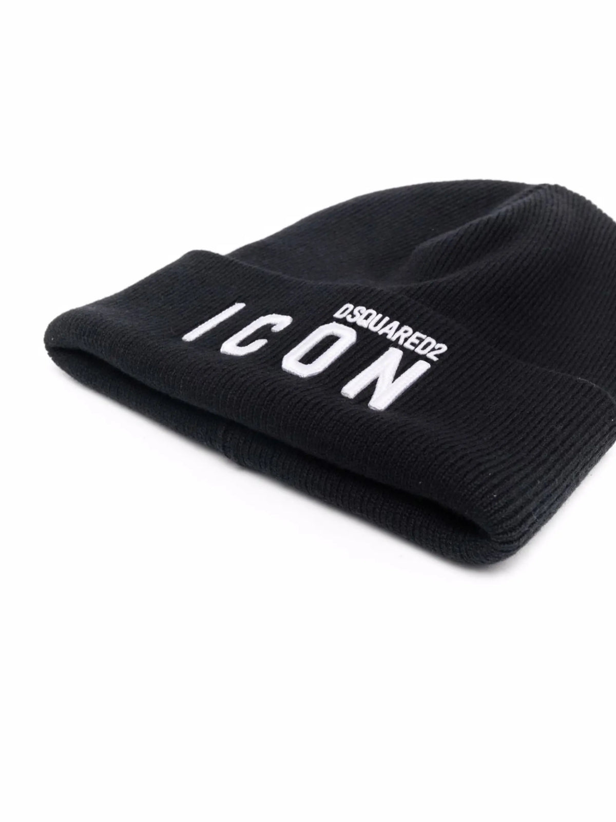 Icon logo-embroidered knitted beanie