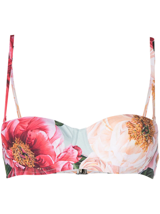 floral pattern bikini top