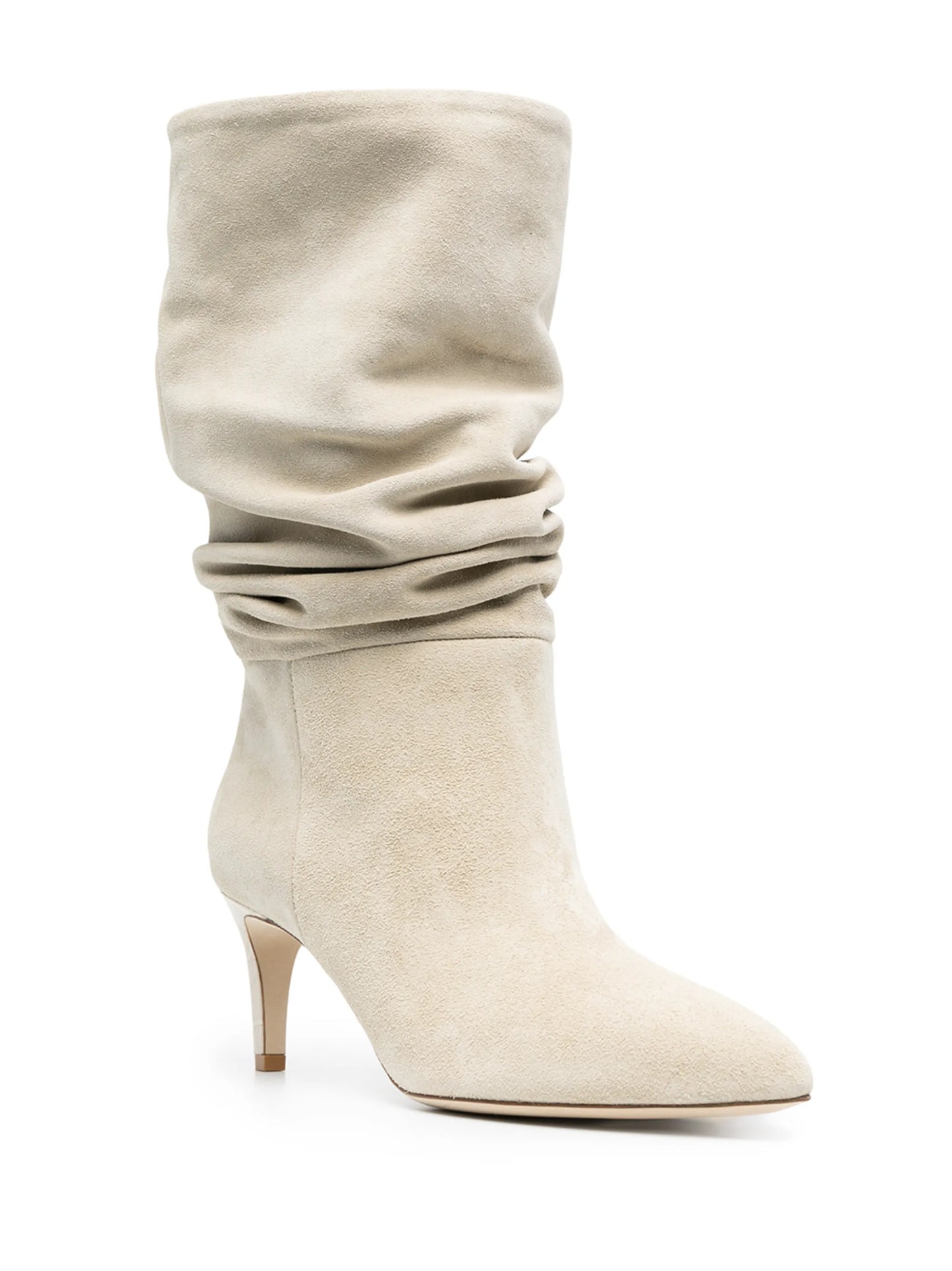 velour slouchy boots