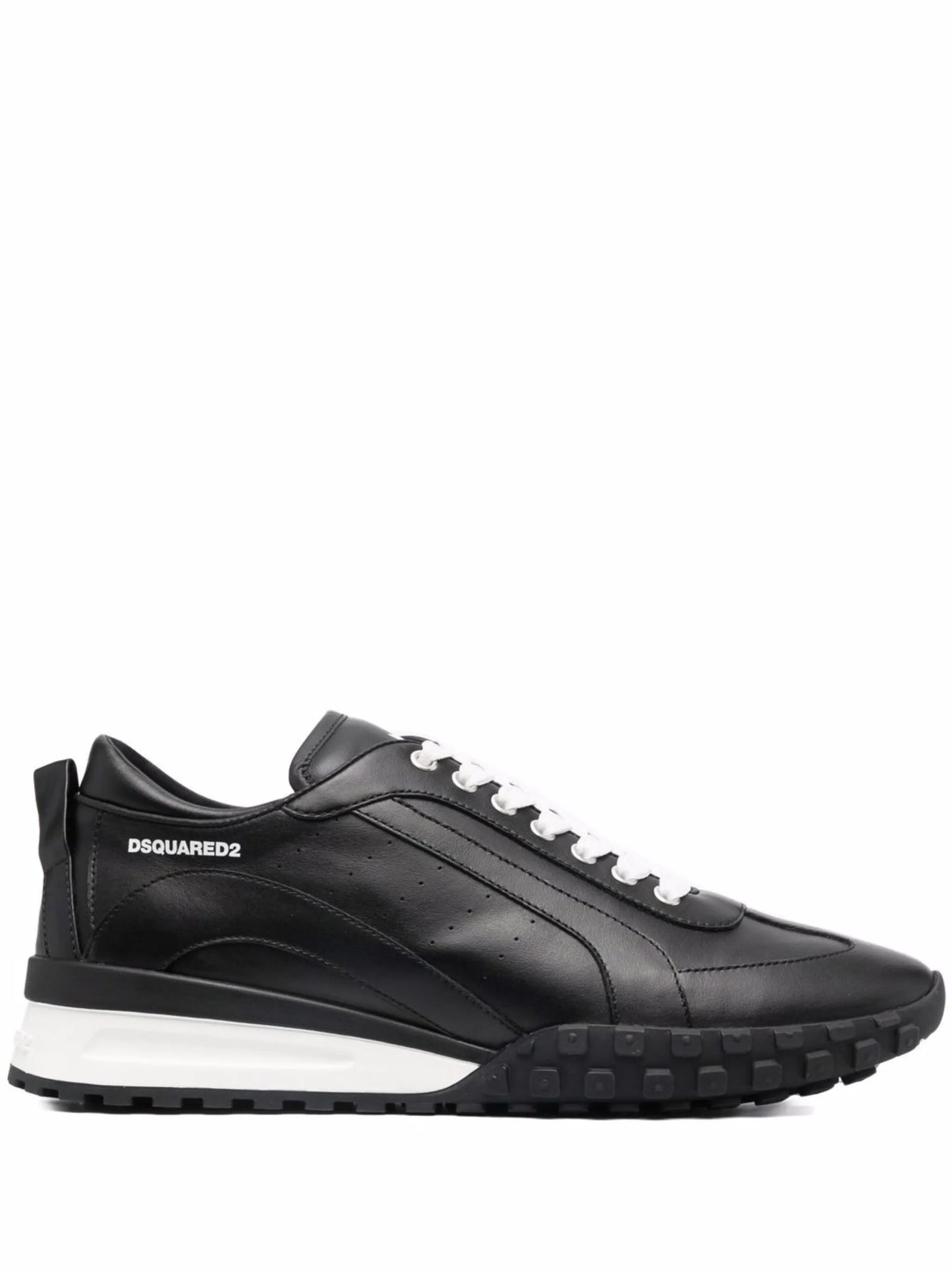 leather low-top sneakers