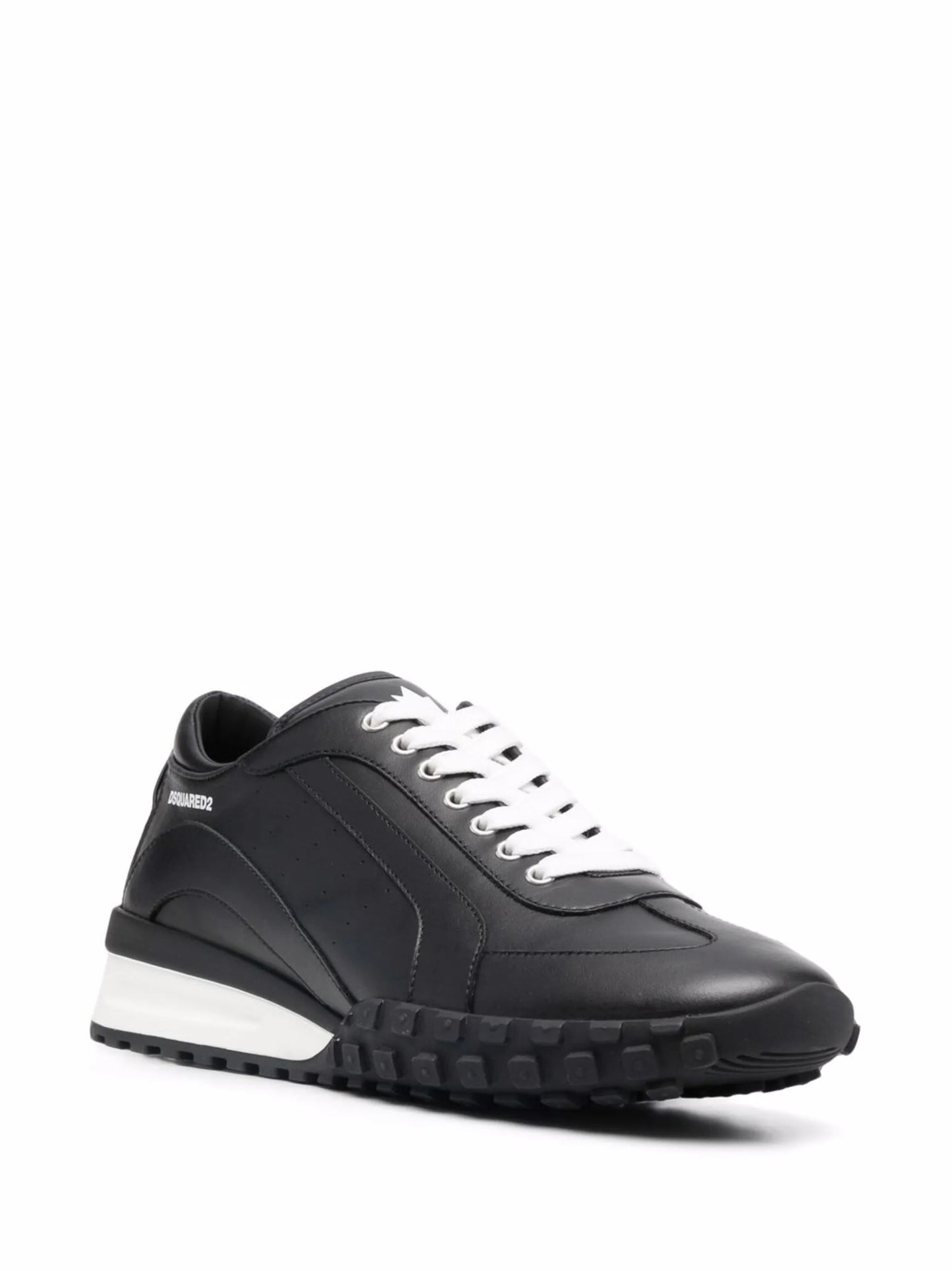 leather low-top sneakers