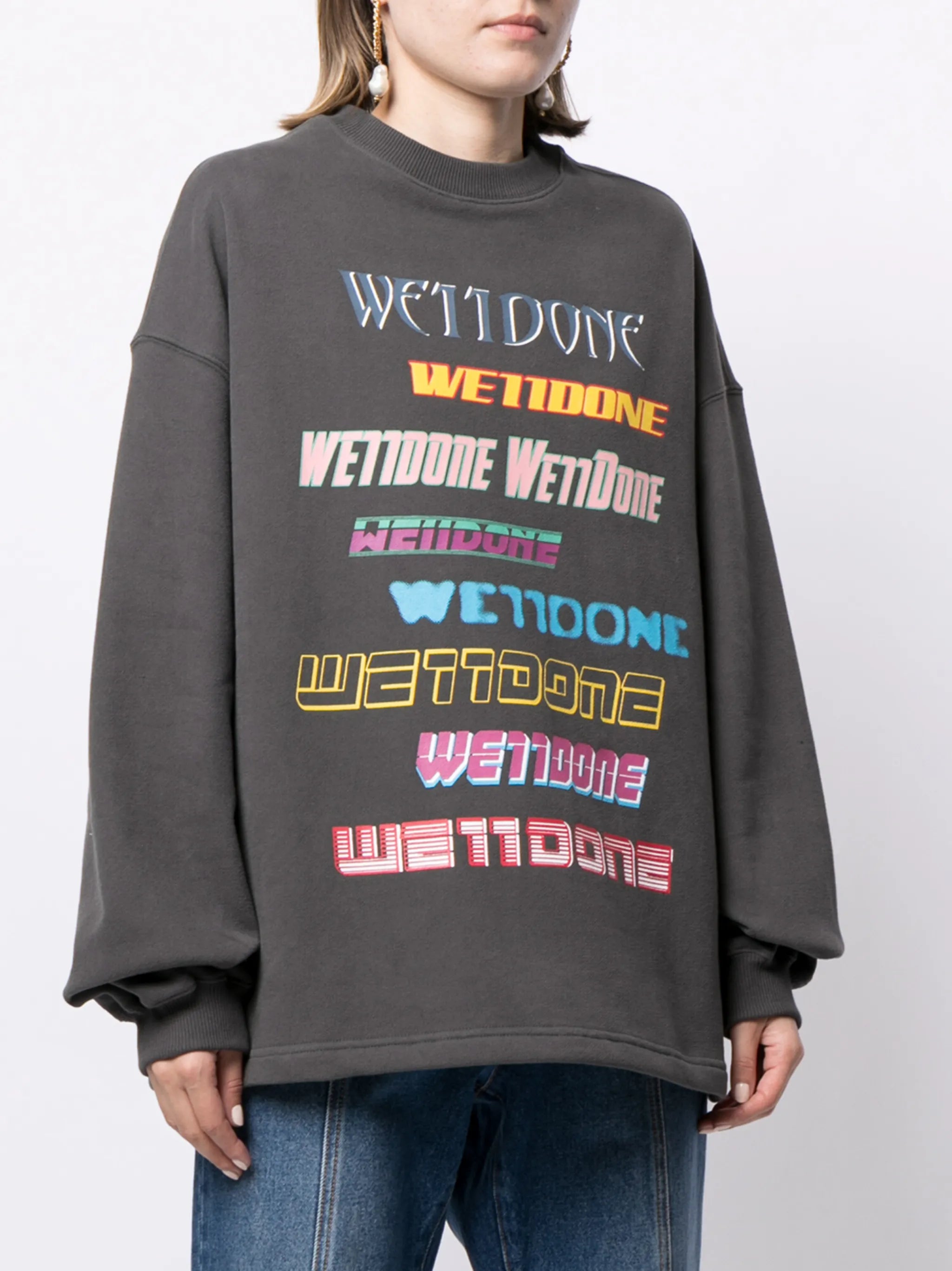 oversized logo print sweatshirt