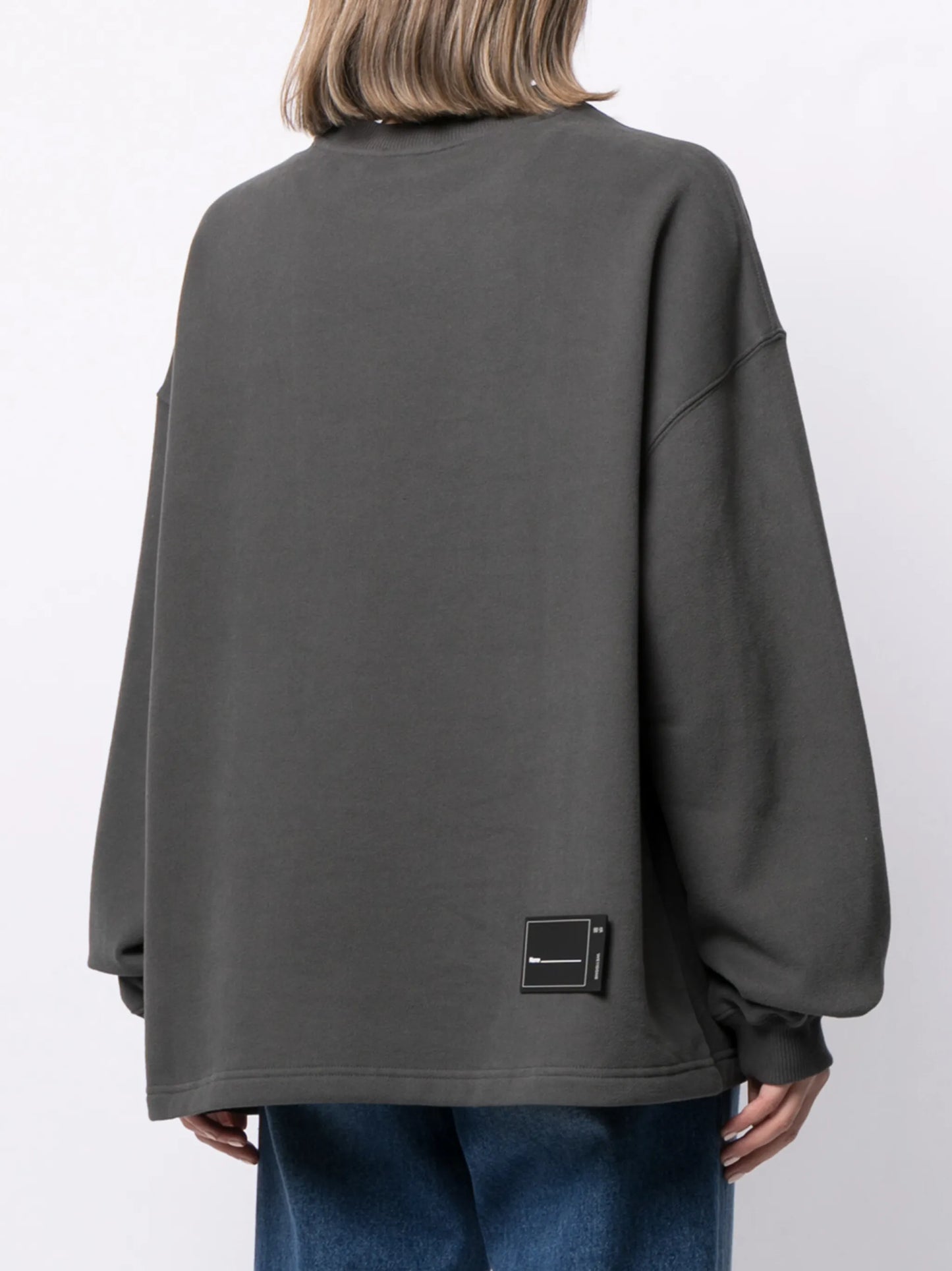 oversized logo print sweatshirt