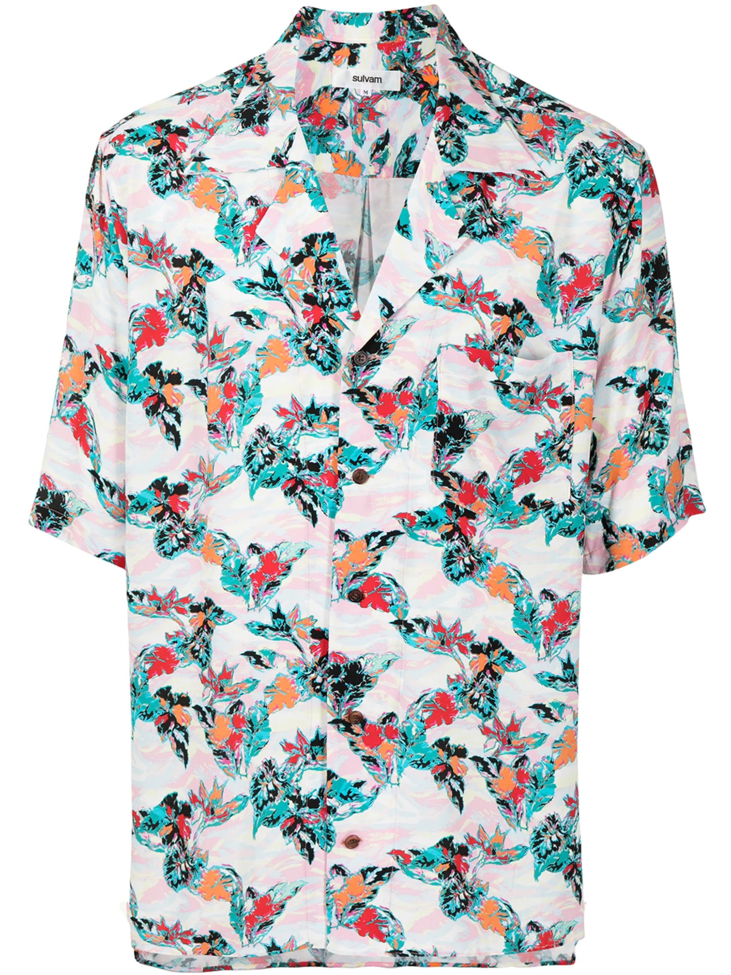 floral-print shirt