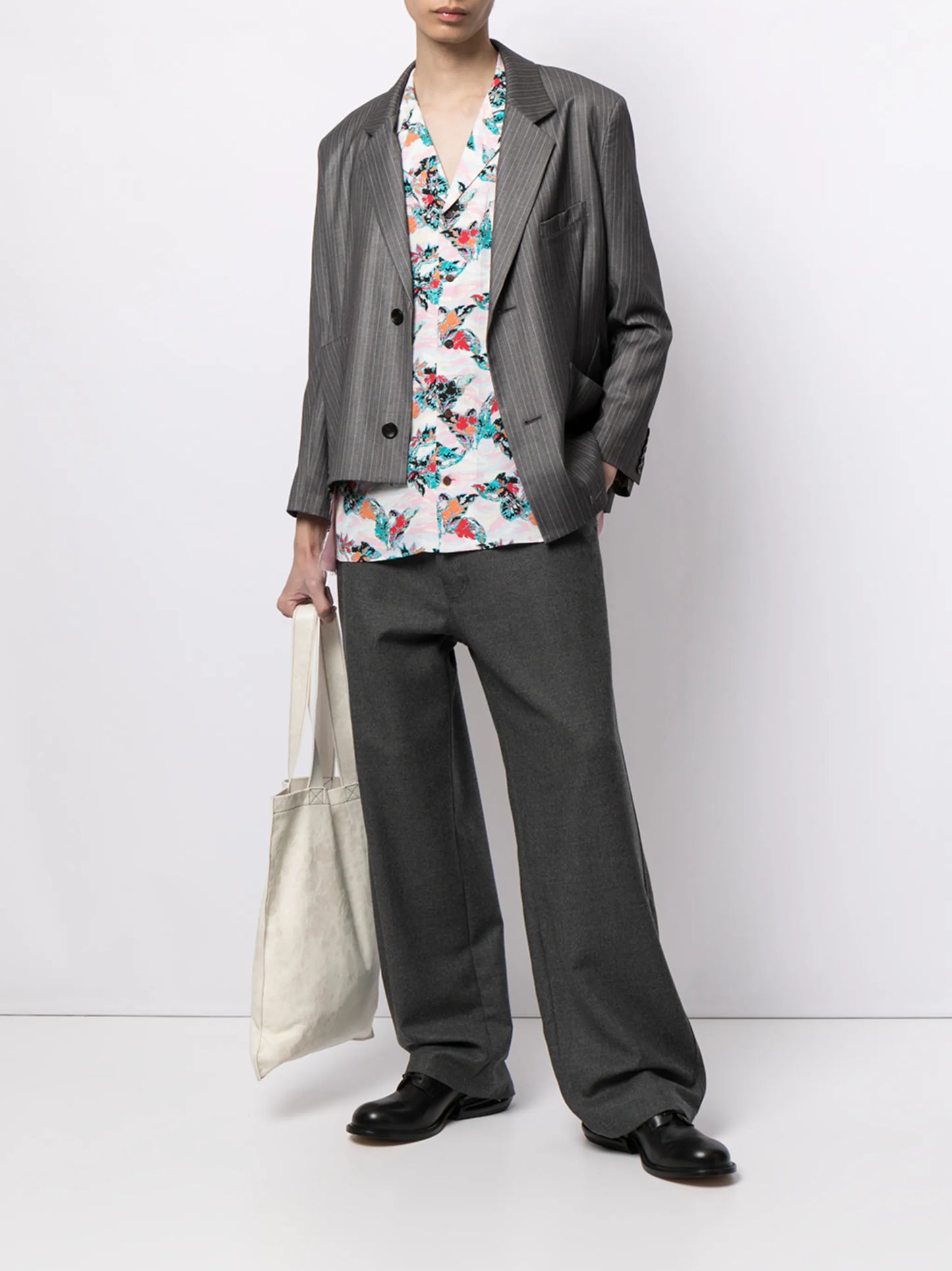 floral-print shirt