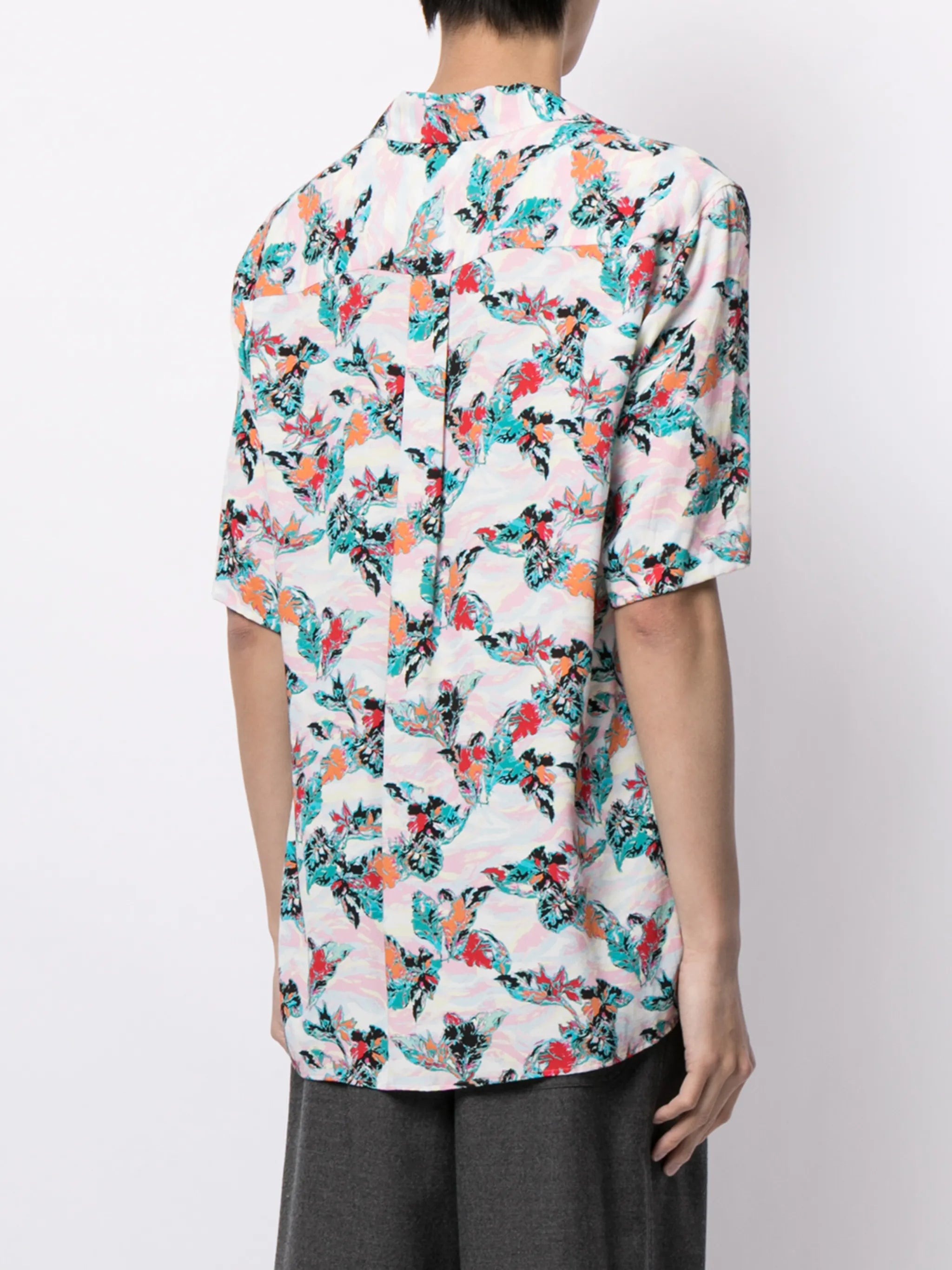 floral-print shirt