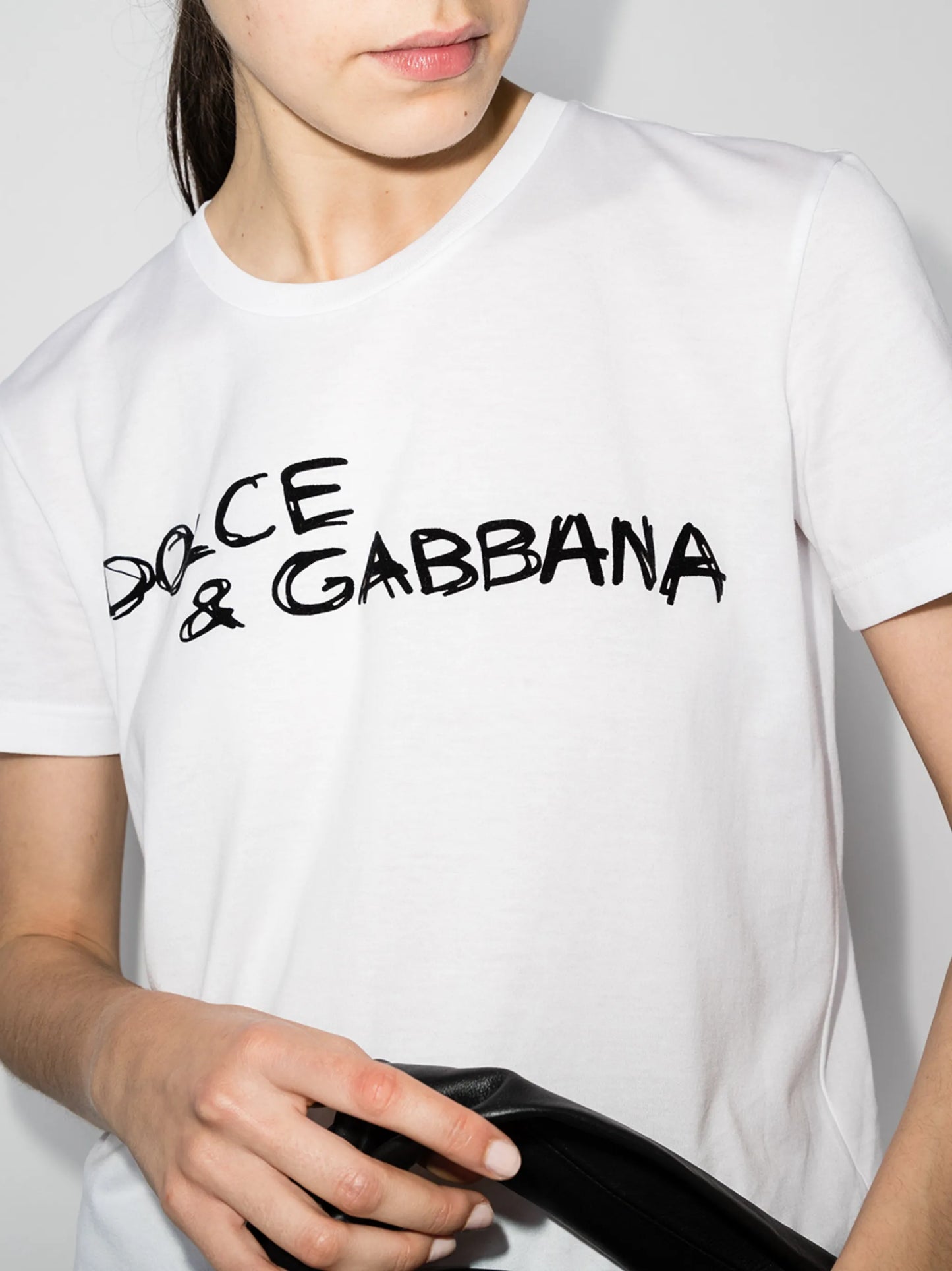 lettering print short-sleeve T-shirt