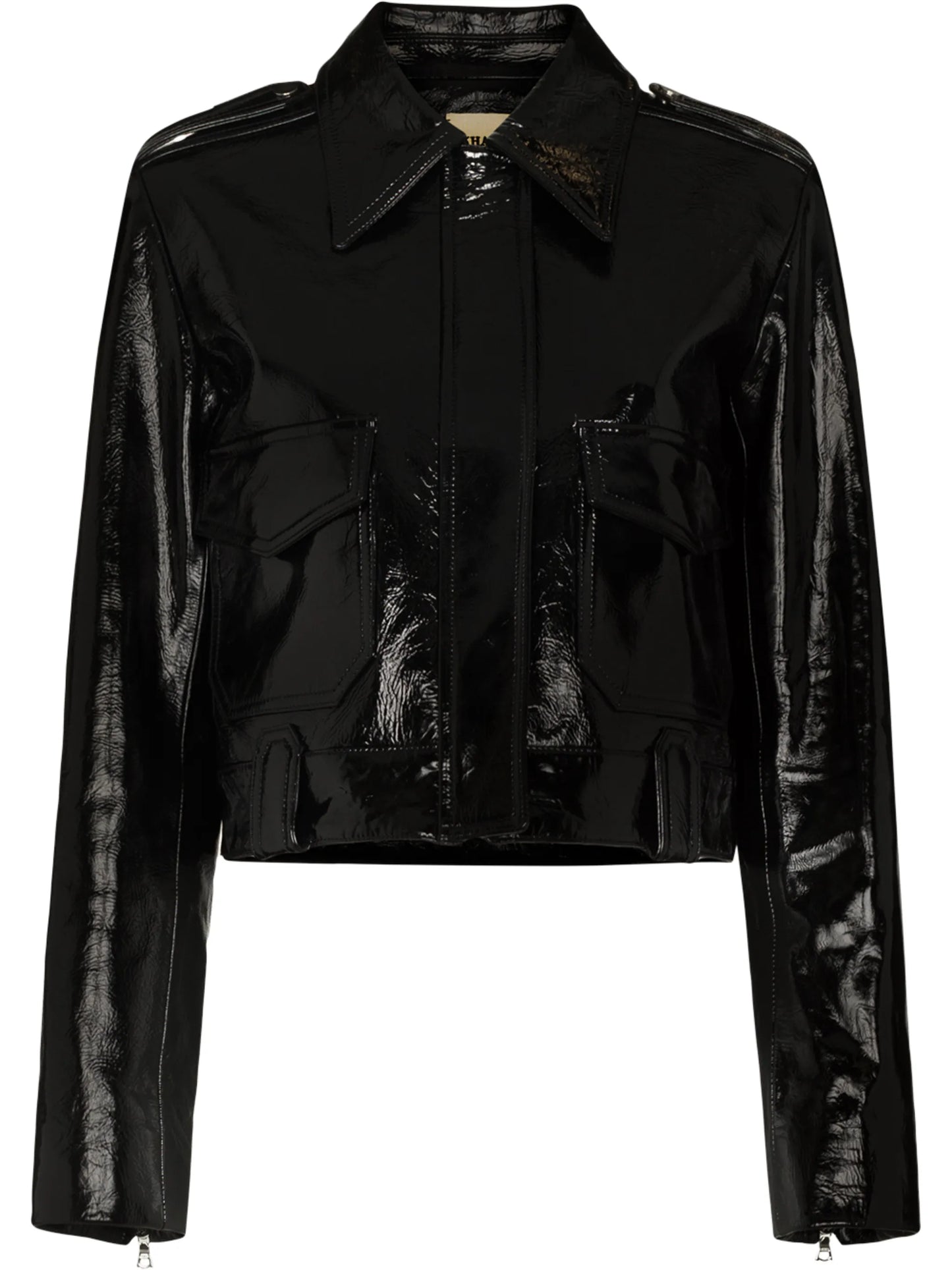 Cordelia patent leather jacket
