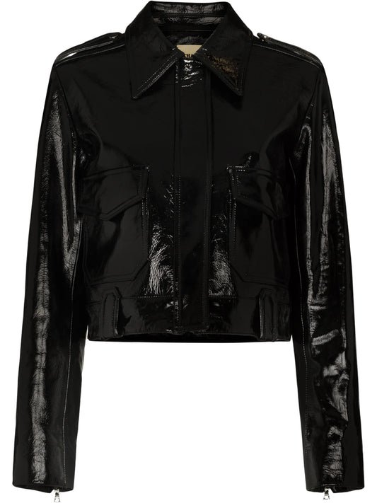 Cordelia patent leather jacket