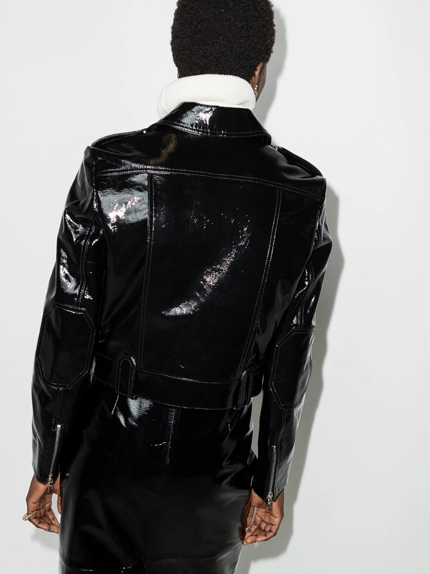Cordelia patent leather jacket