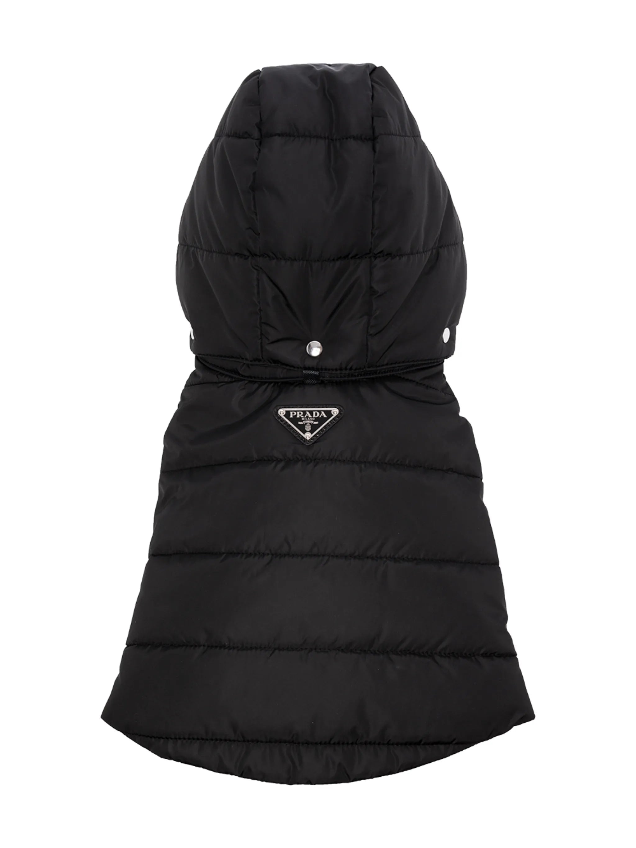 triangle-logo padded dog coat