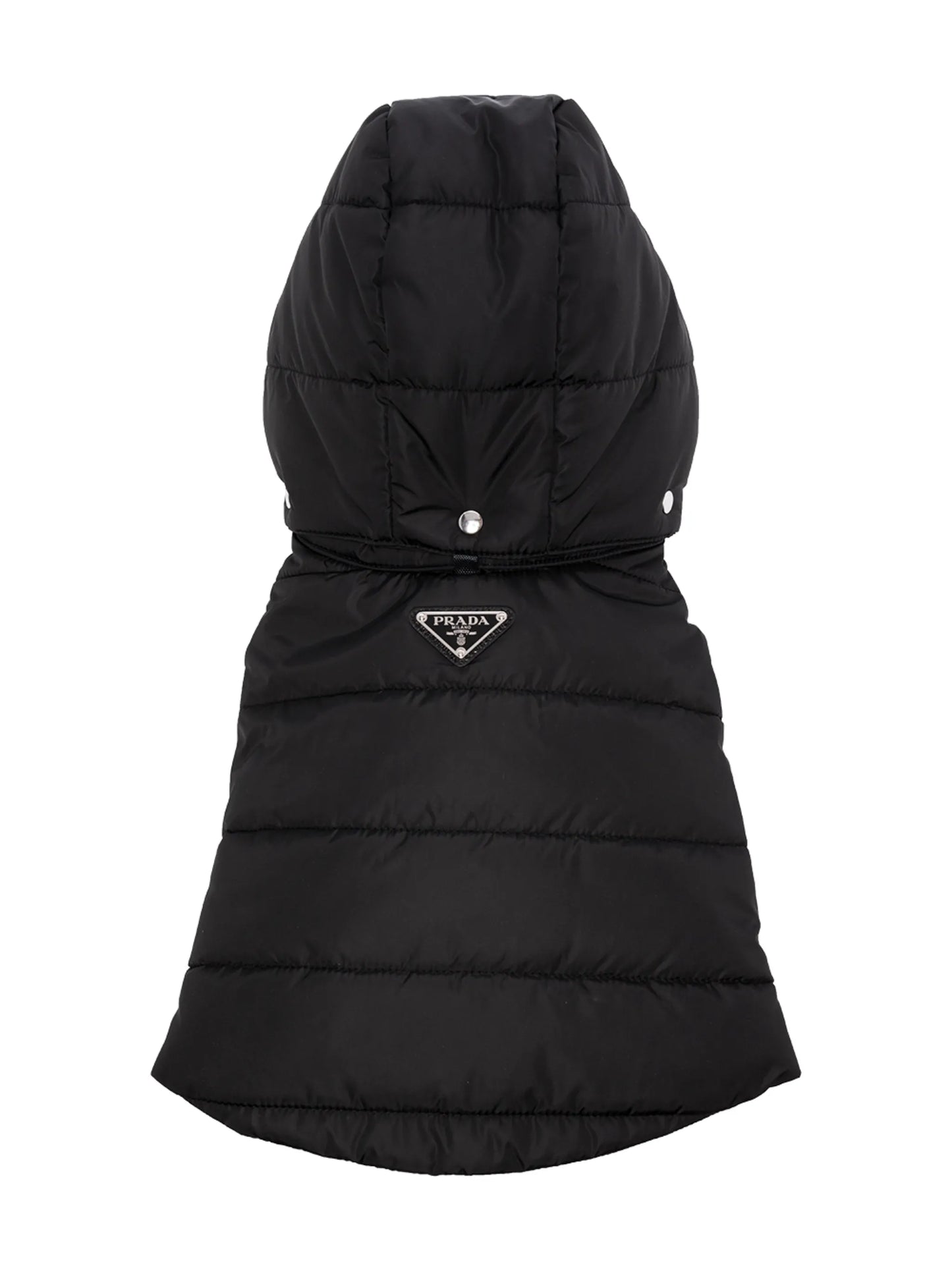 triangle-logo padded dog coat