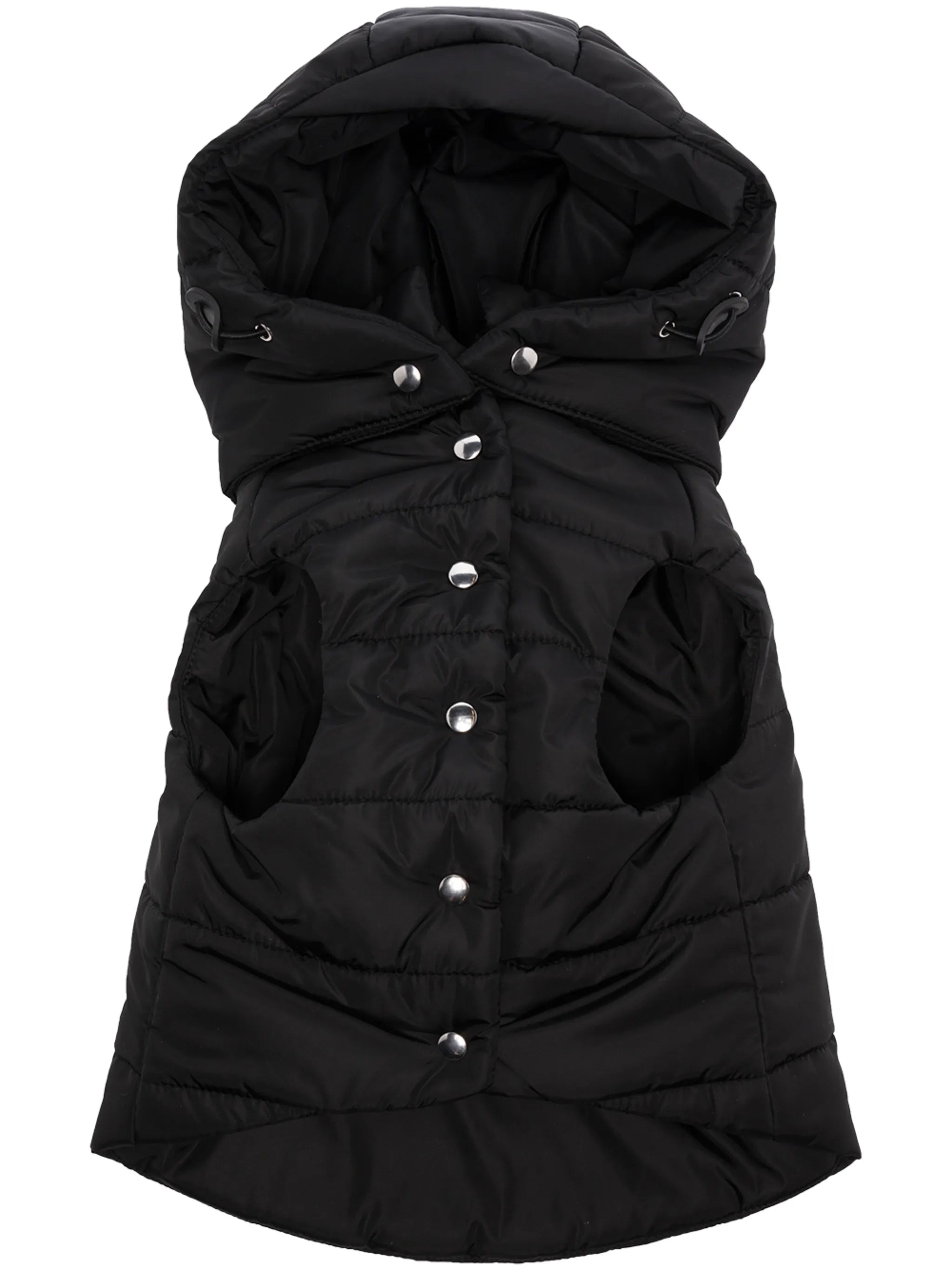 triangle-logo padded dog coat