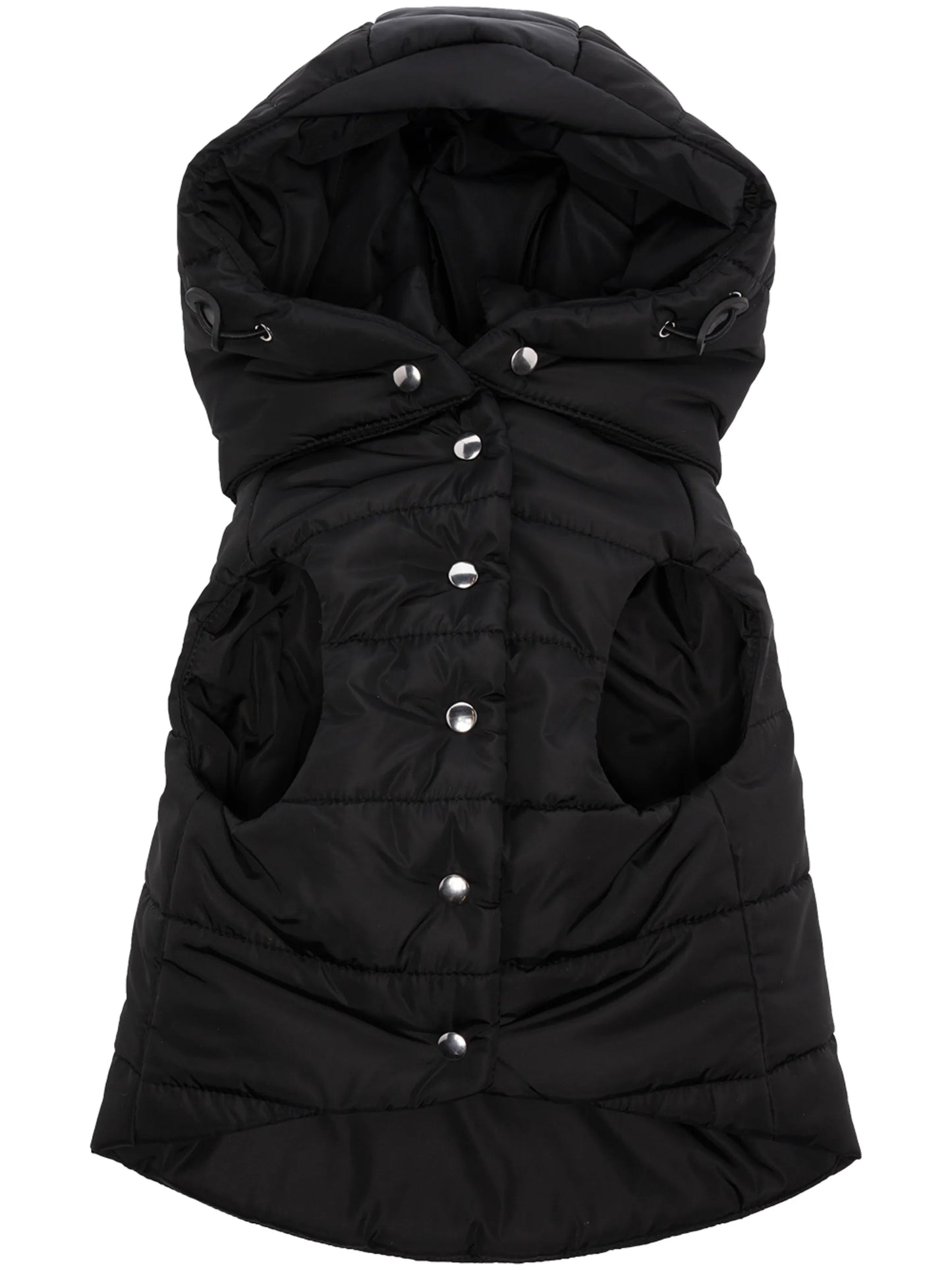 triangle-logo padded dog coat