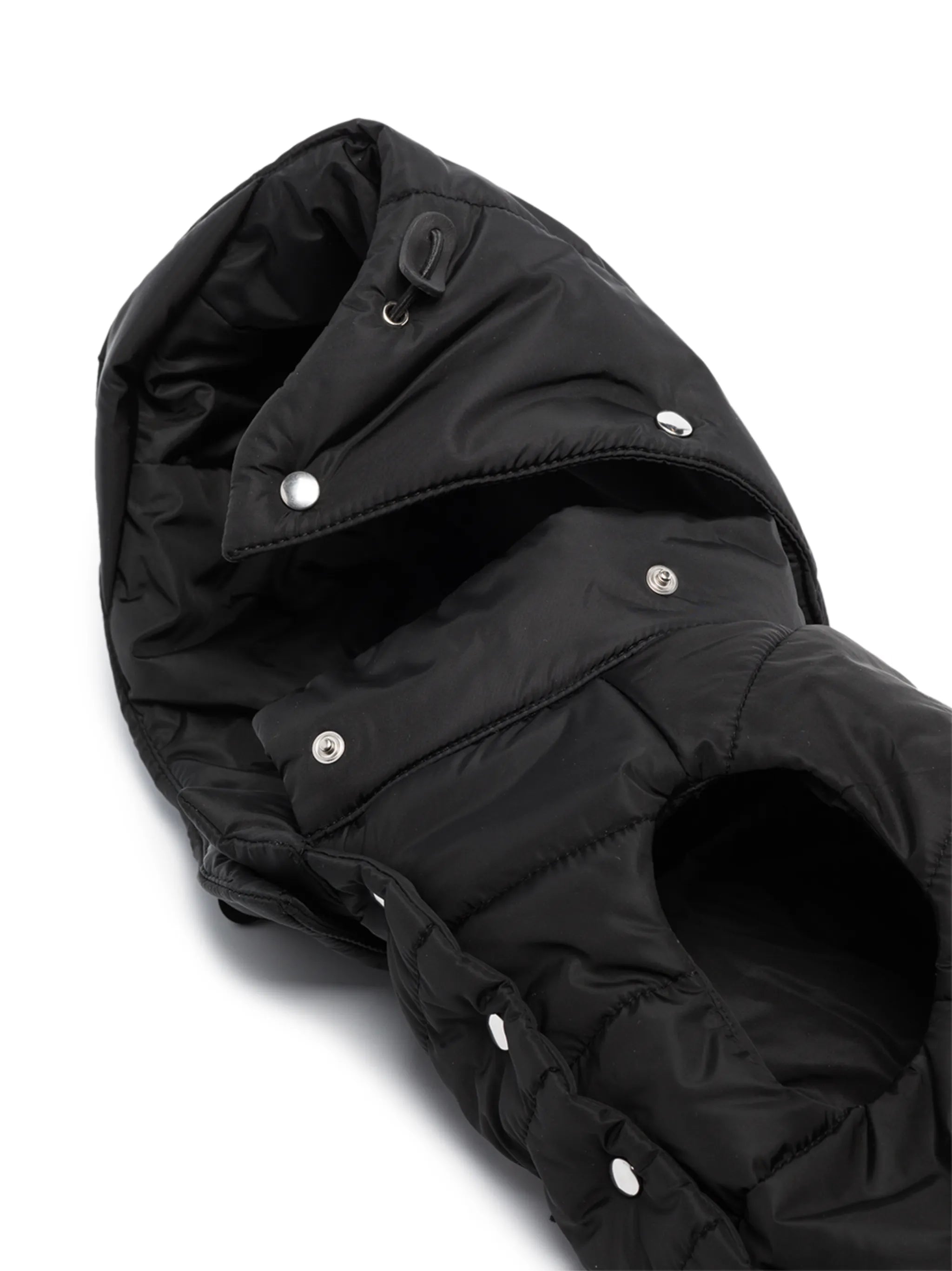 triangle-logo padded dog coat