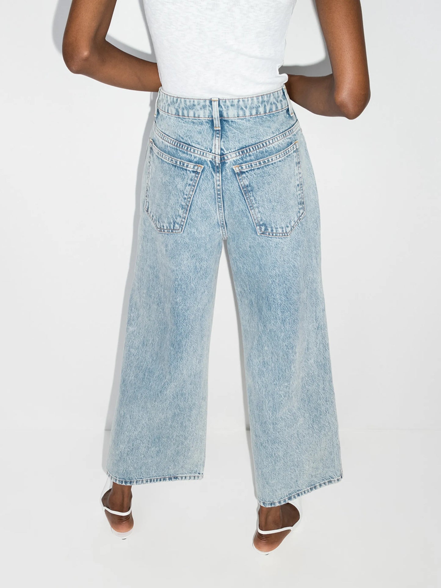 The Ella wide-leg cropped jeans
