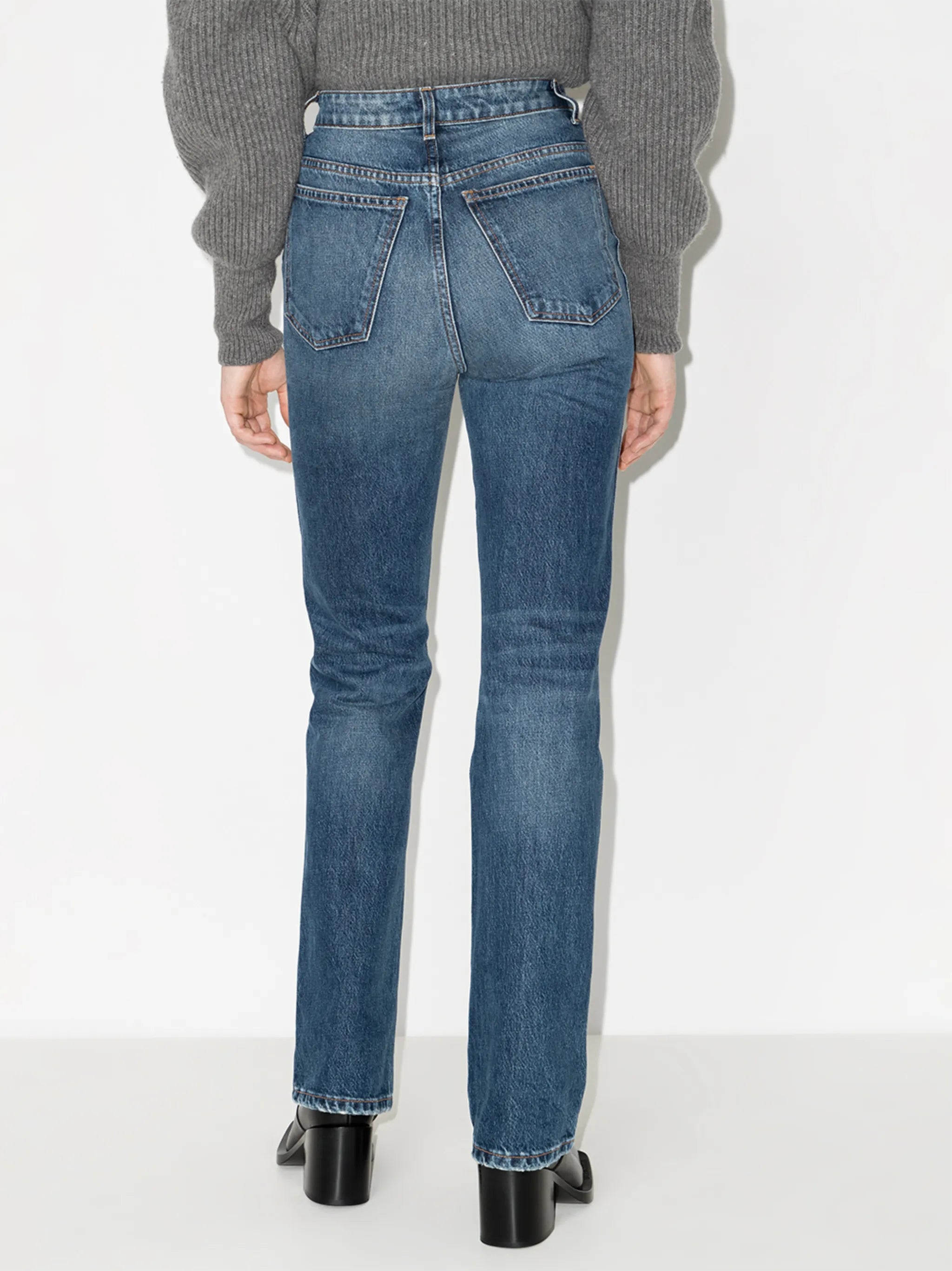 Danielle high-waisted distressed jeans