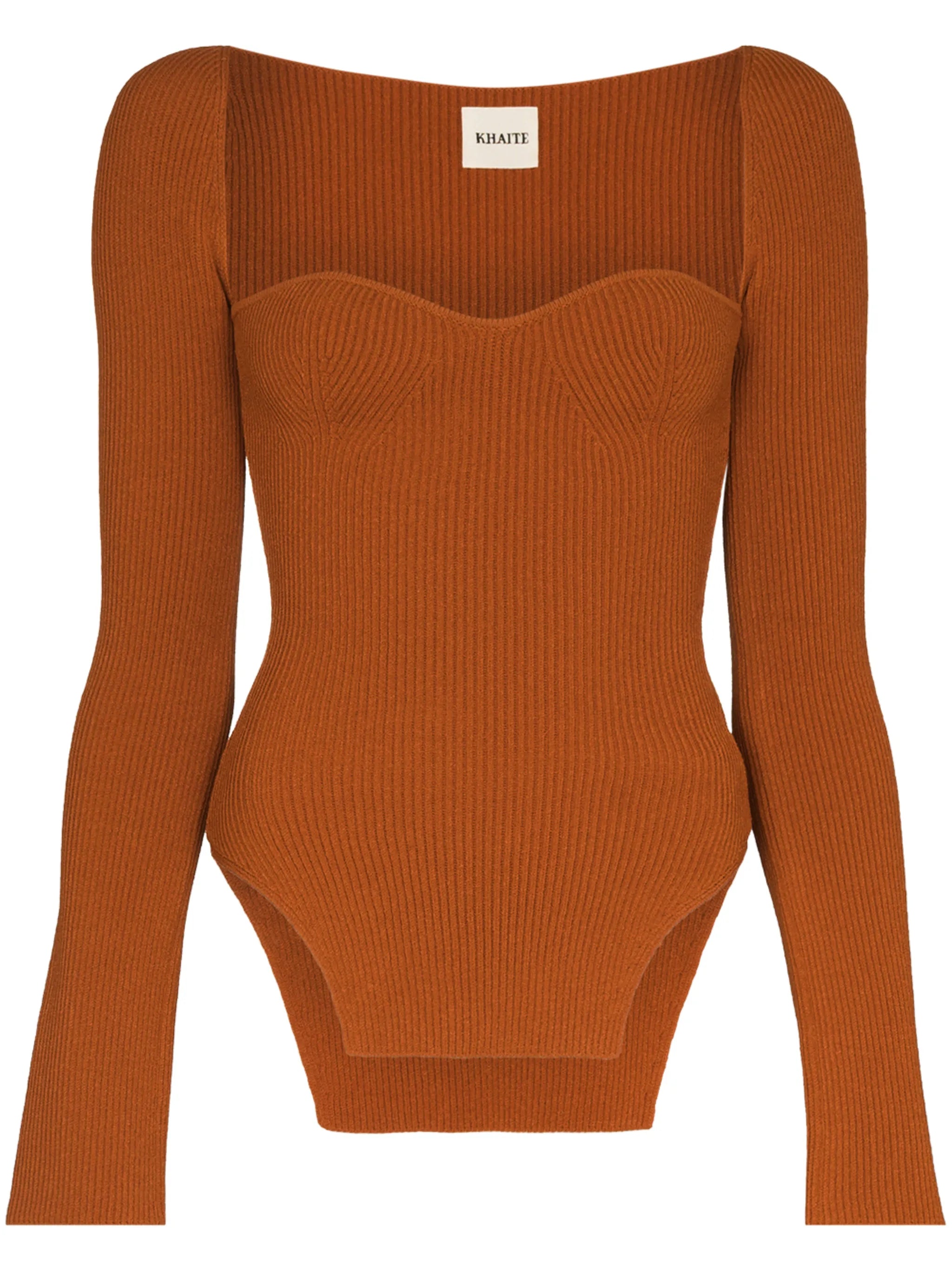 Maddy ribbed-knit top