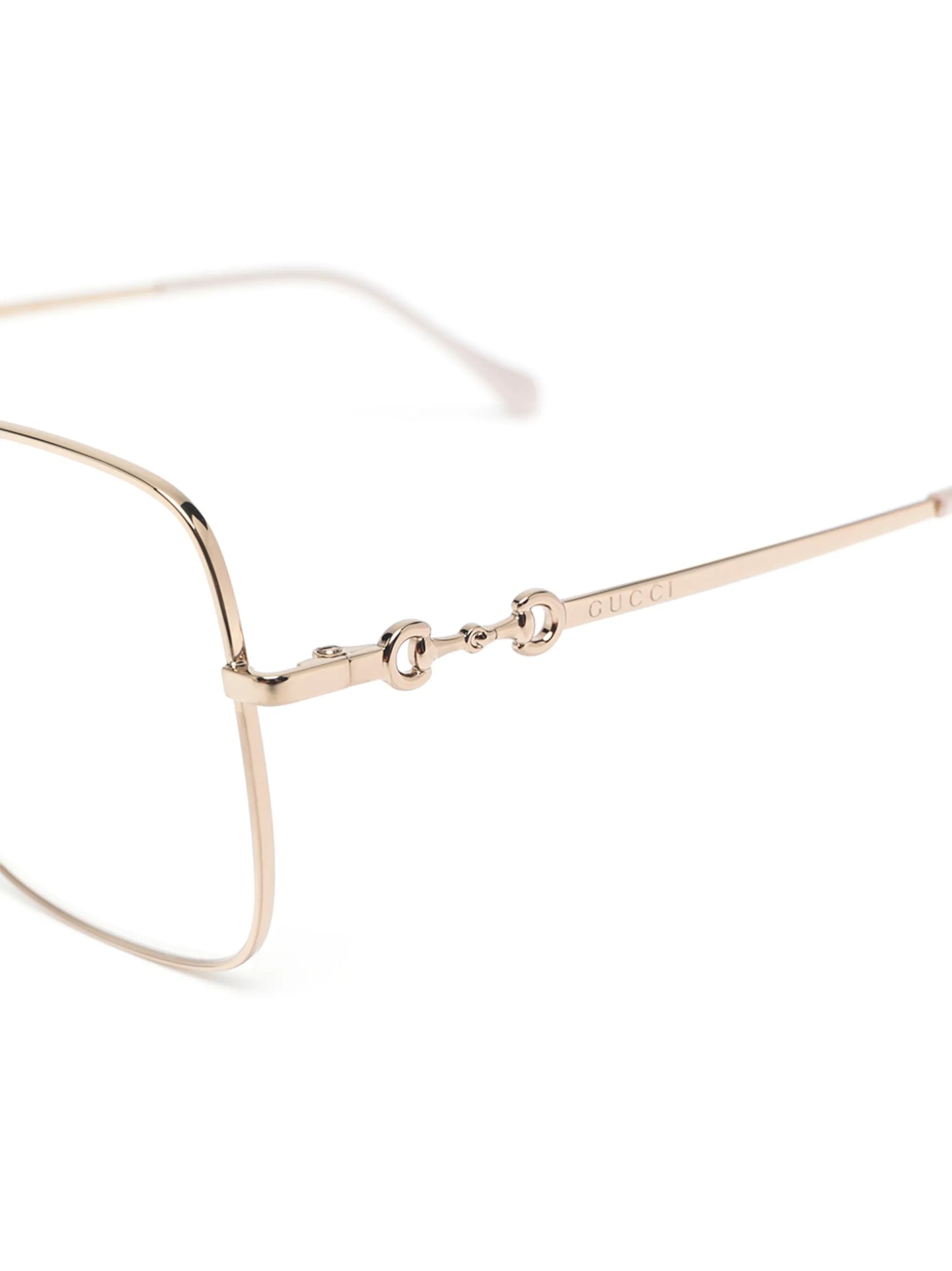 Horsebit wire-frame glasses