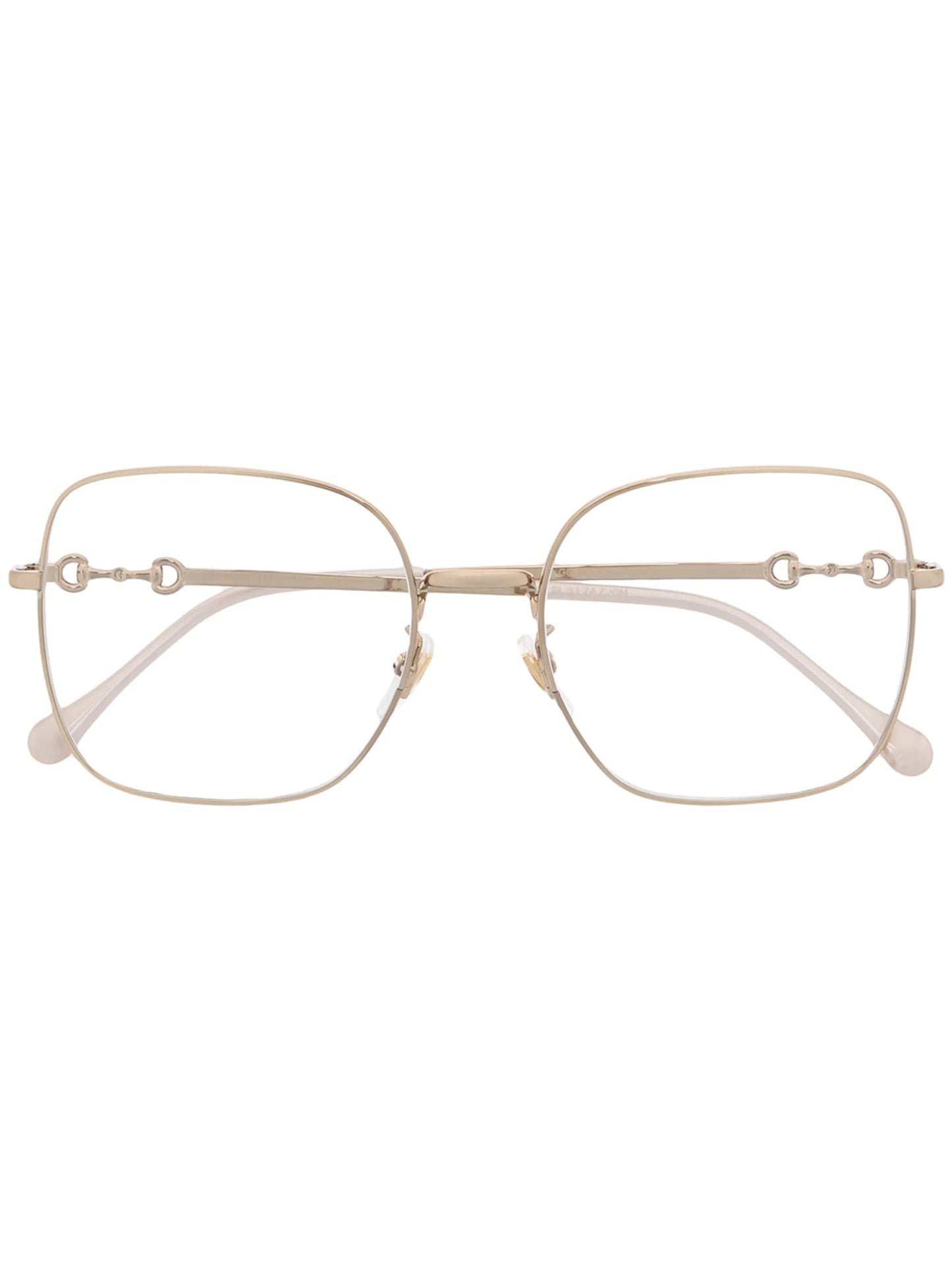 Horsebit wire-frame glasses