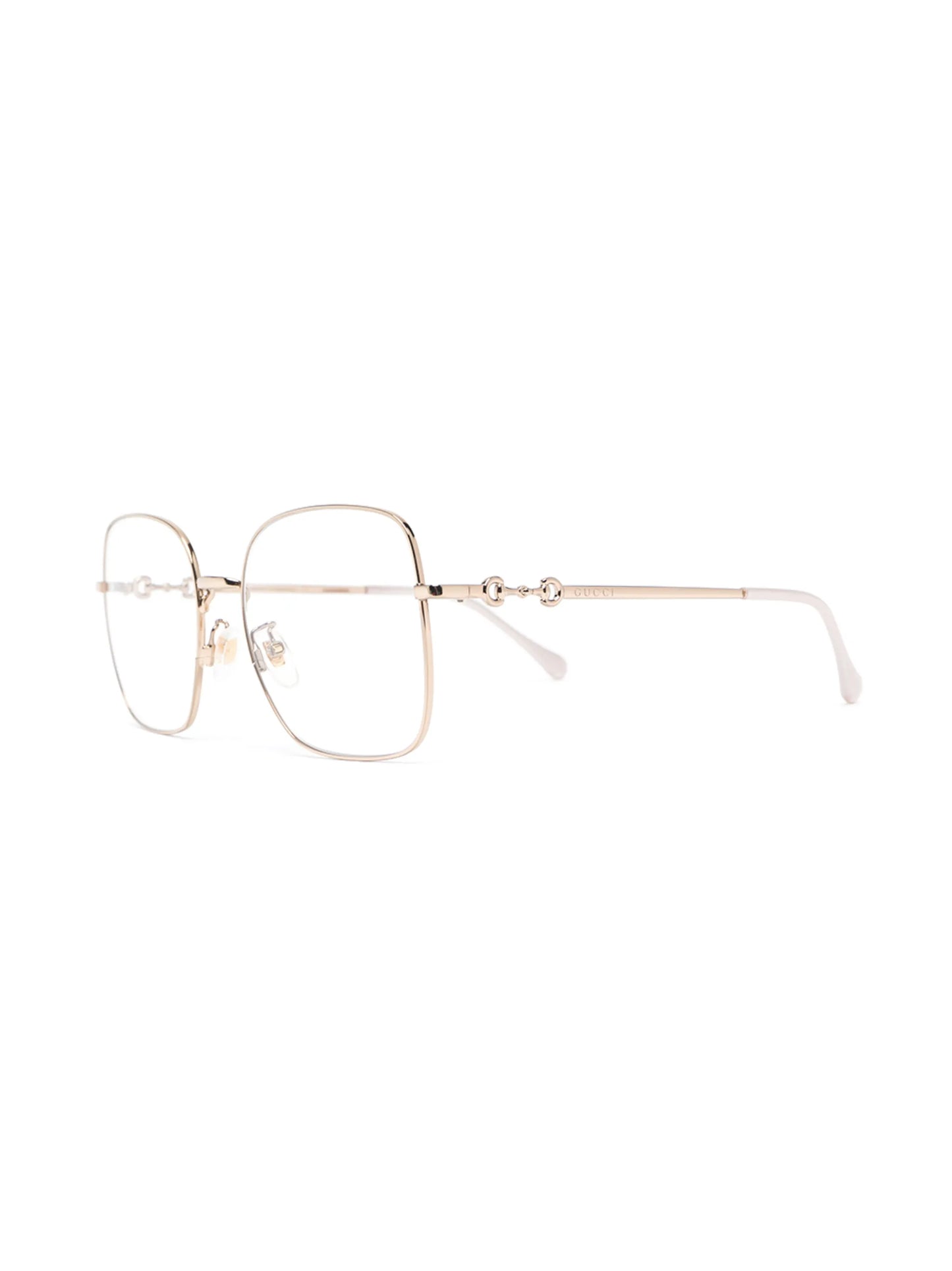 Horsebit wire-frame glasses