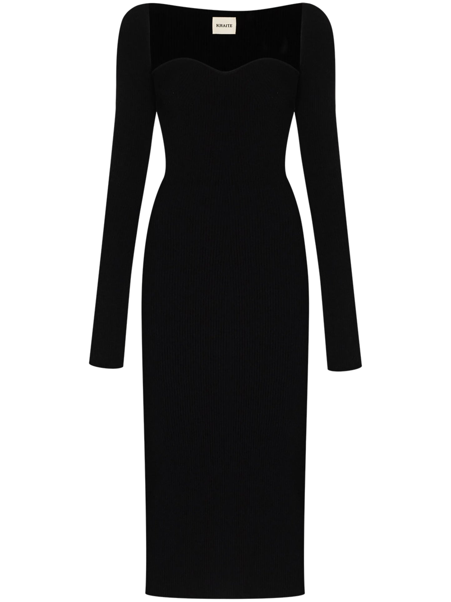 Beth ribbed-knit dress