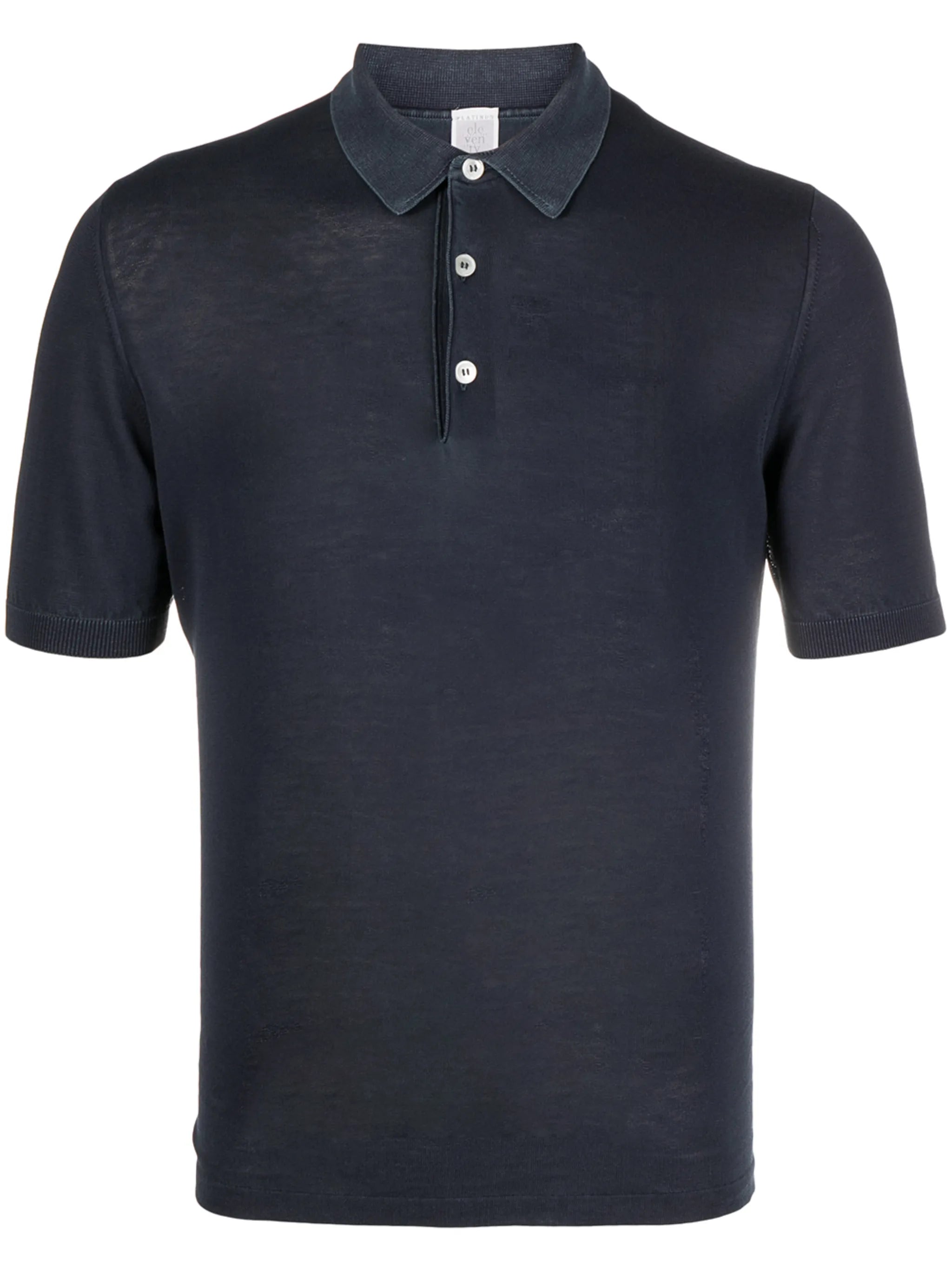short-sleeved cotton polo shirt