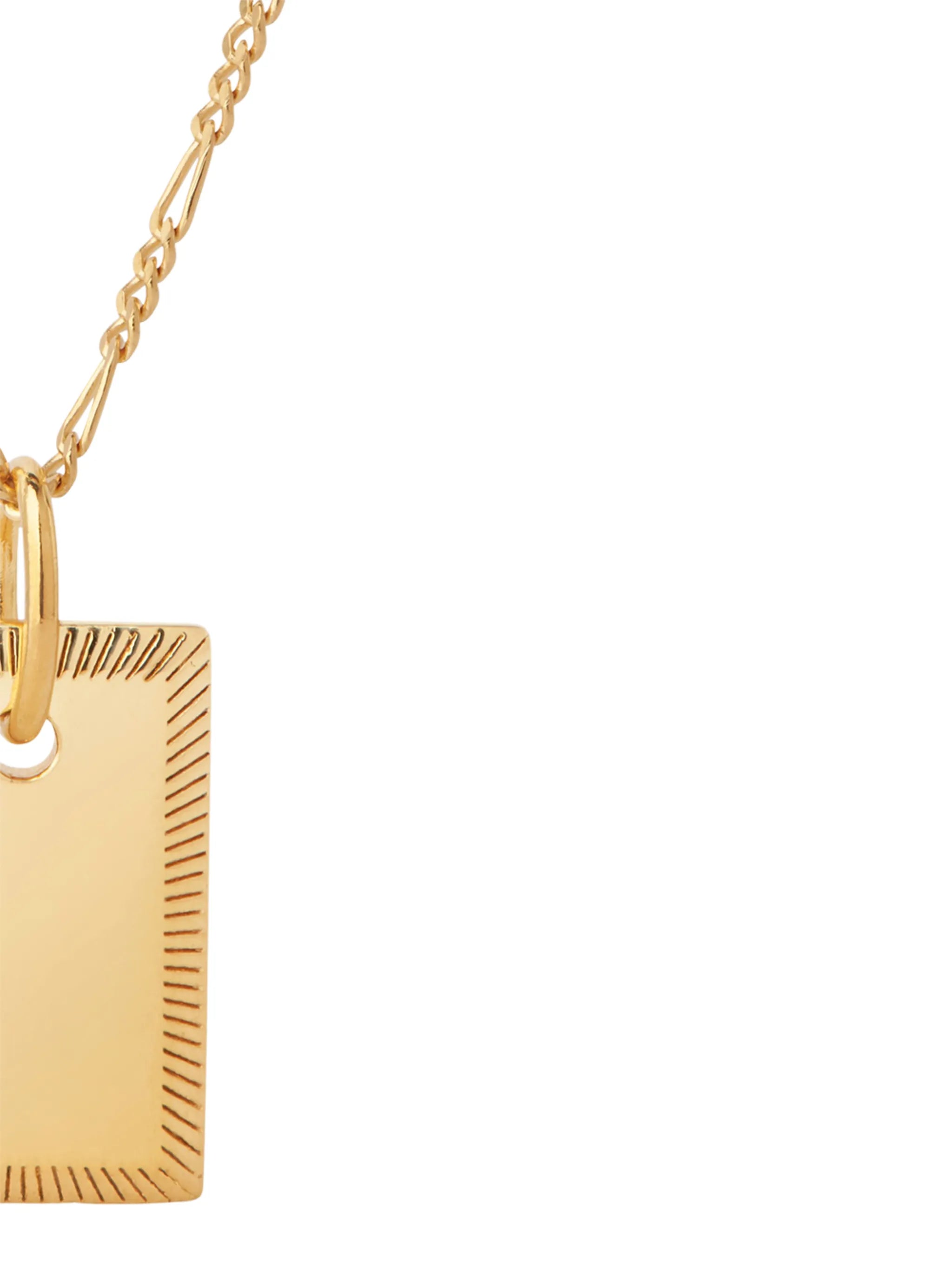 Eliza rectangular pendant necklace