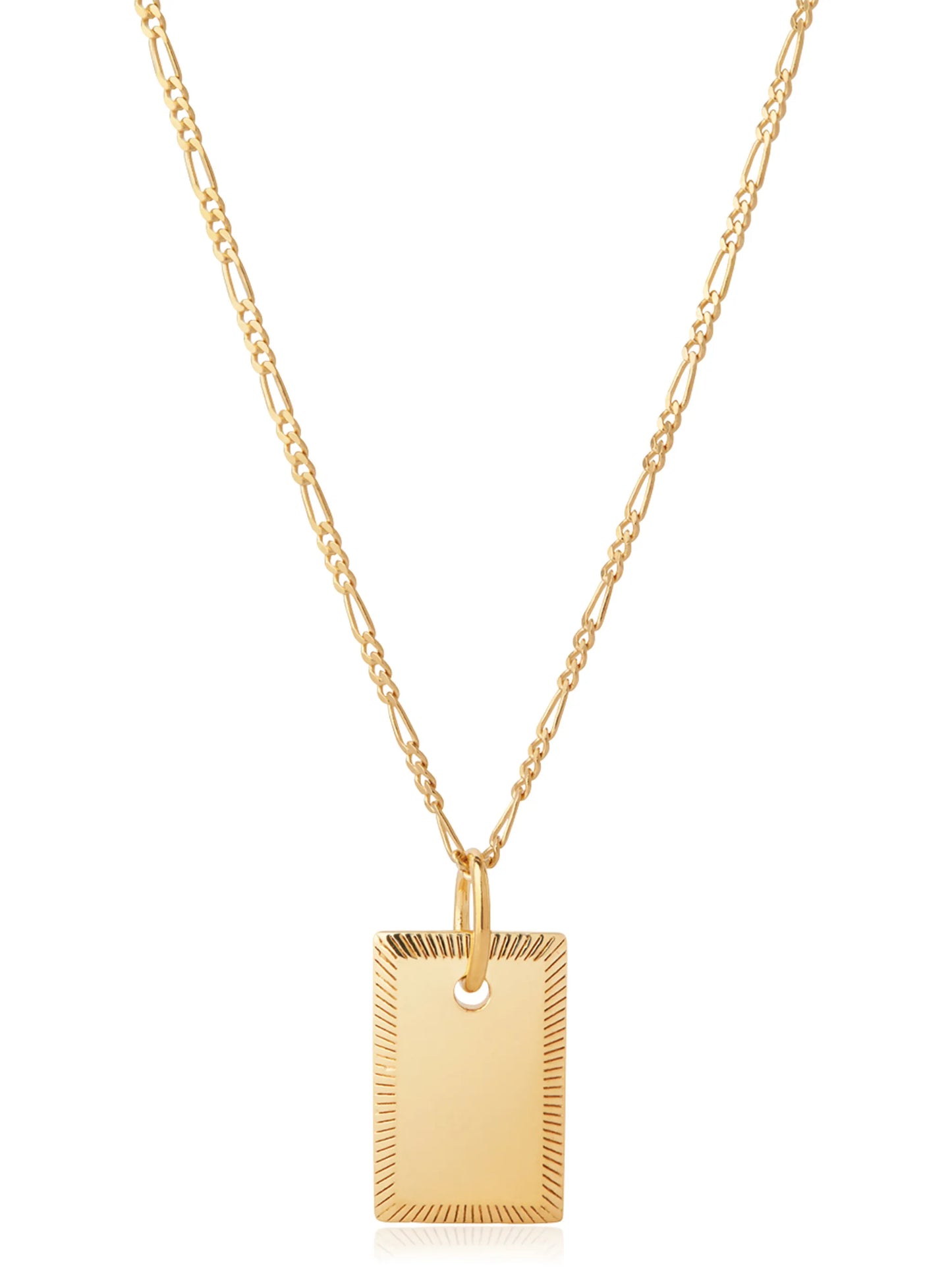 Eliza rectangular pendant necklace
