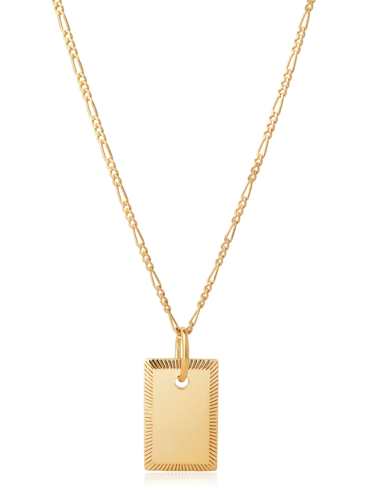 Eliza rectangular pendant necklace