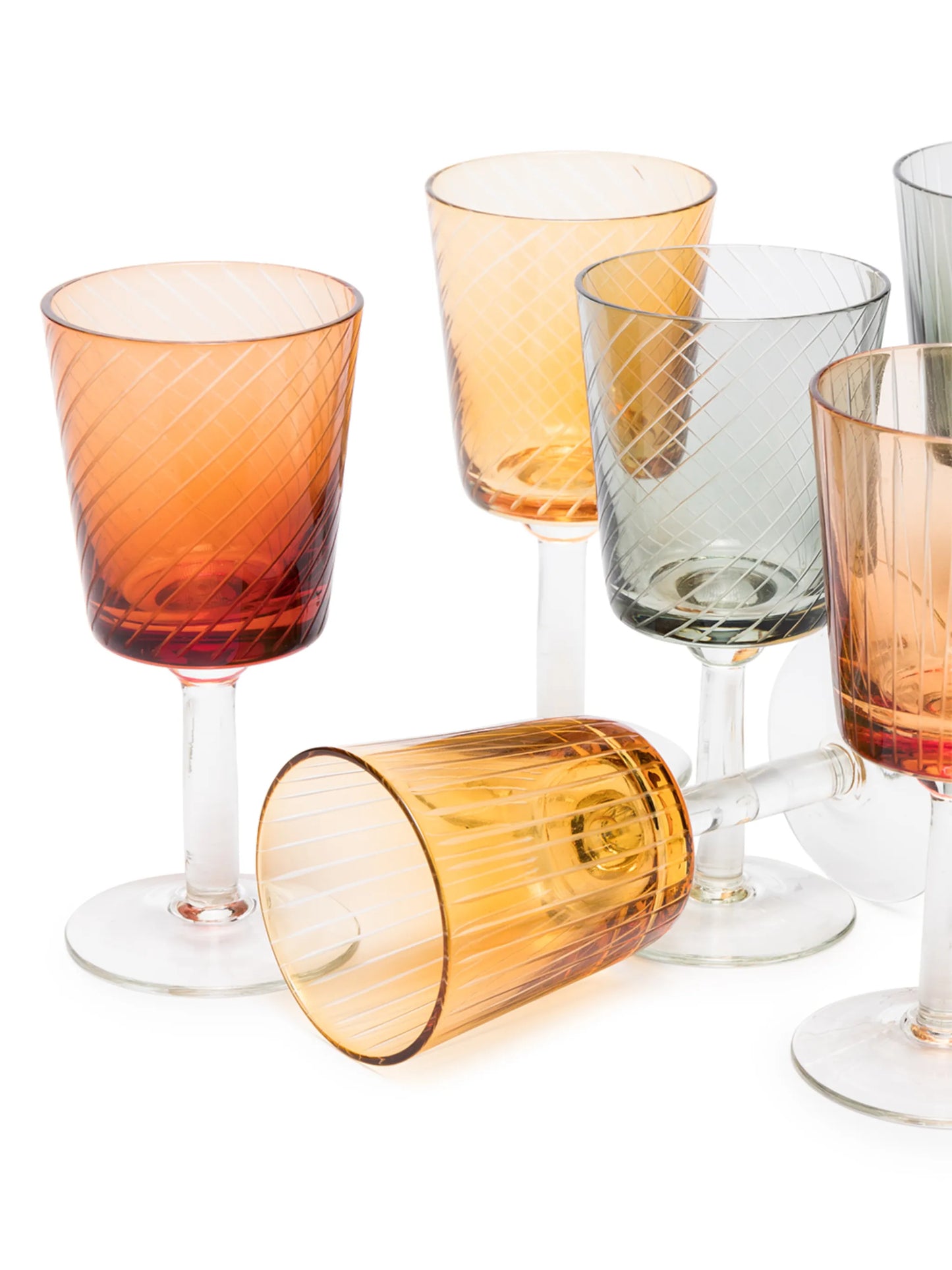 Library wine glasses set
