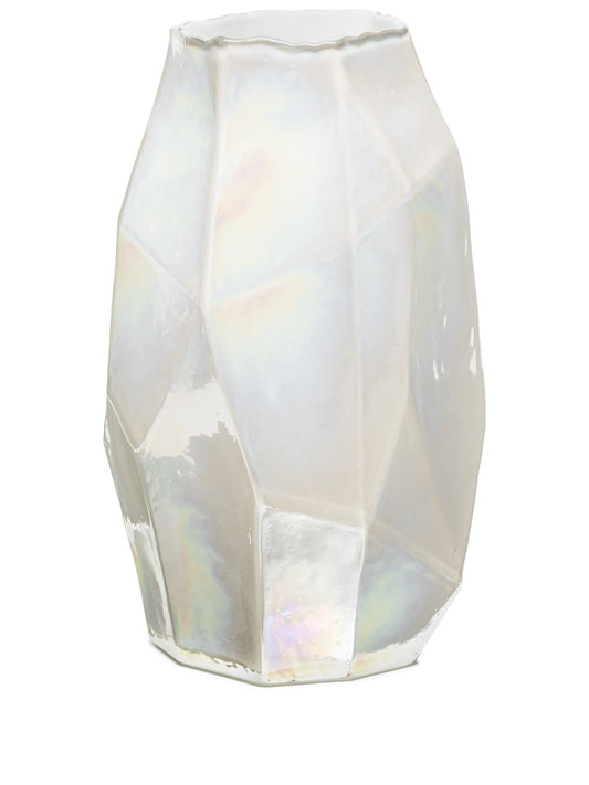 Graphic glass vase