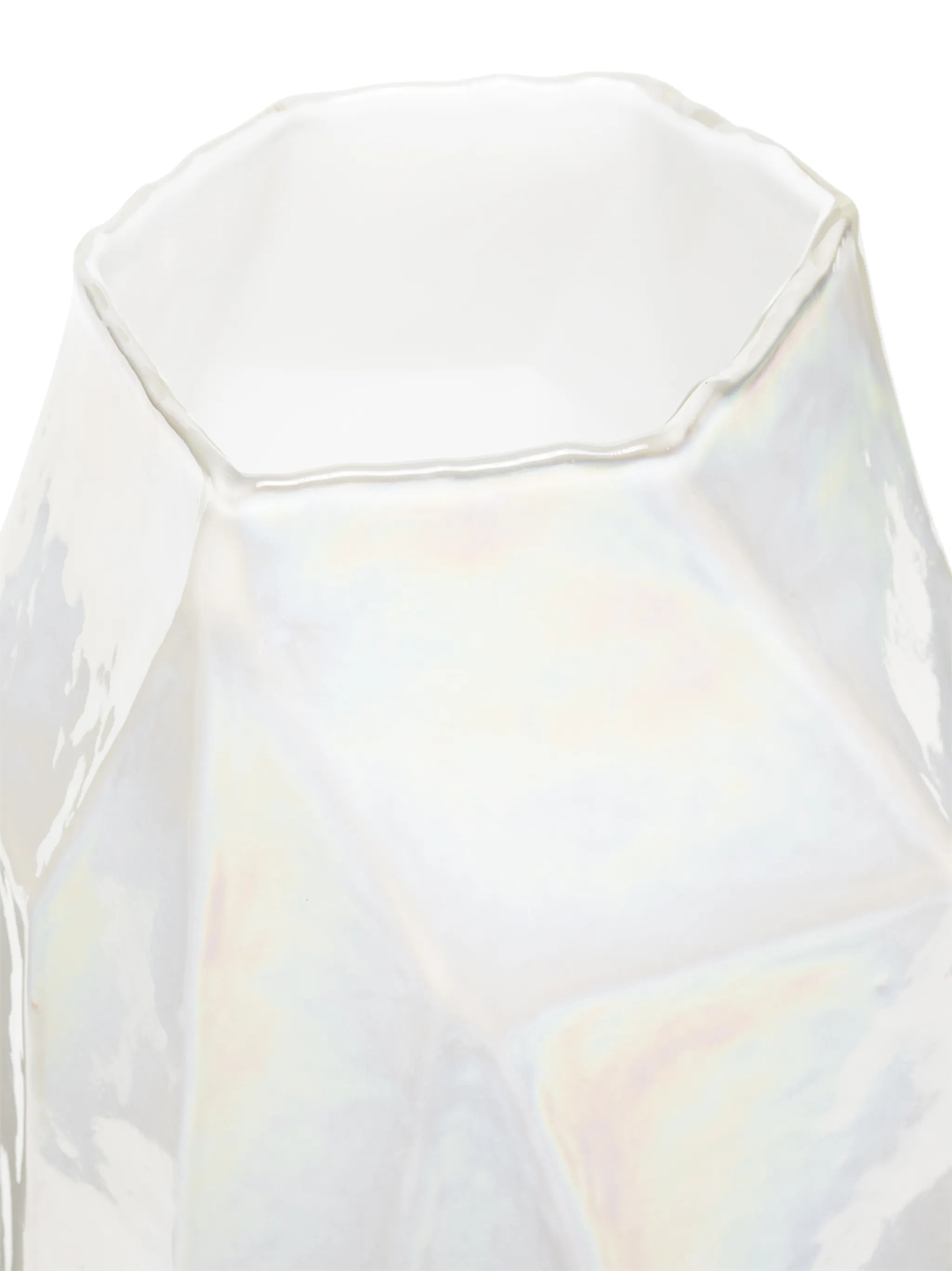 Graphic glass vase