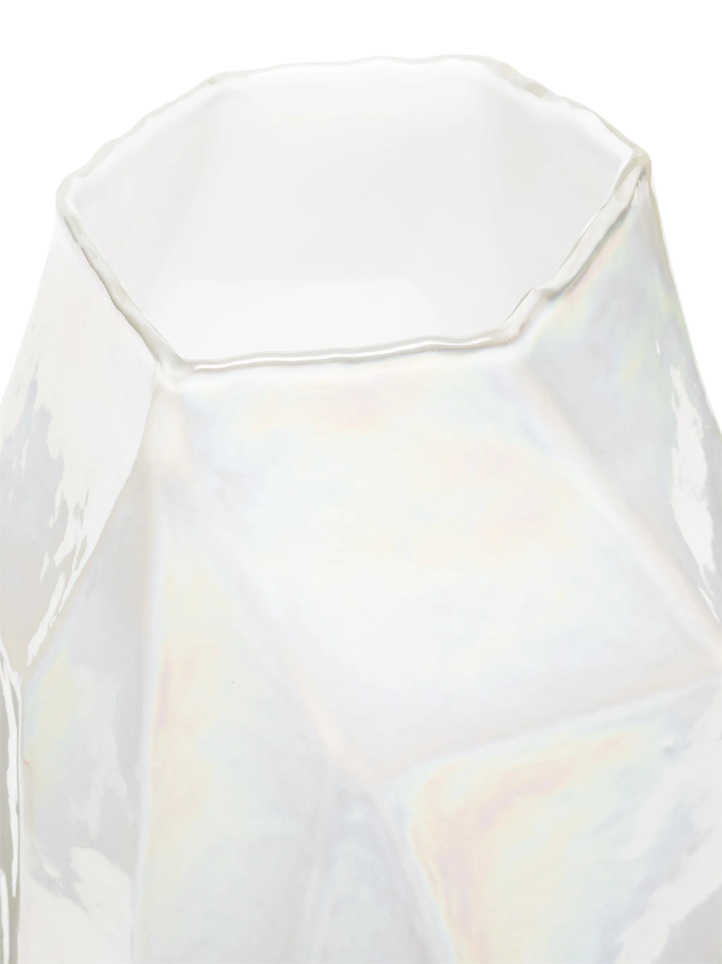 Graphic glass vase