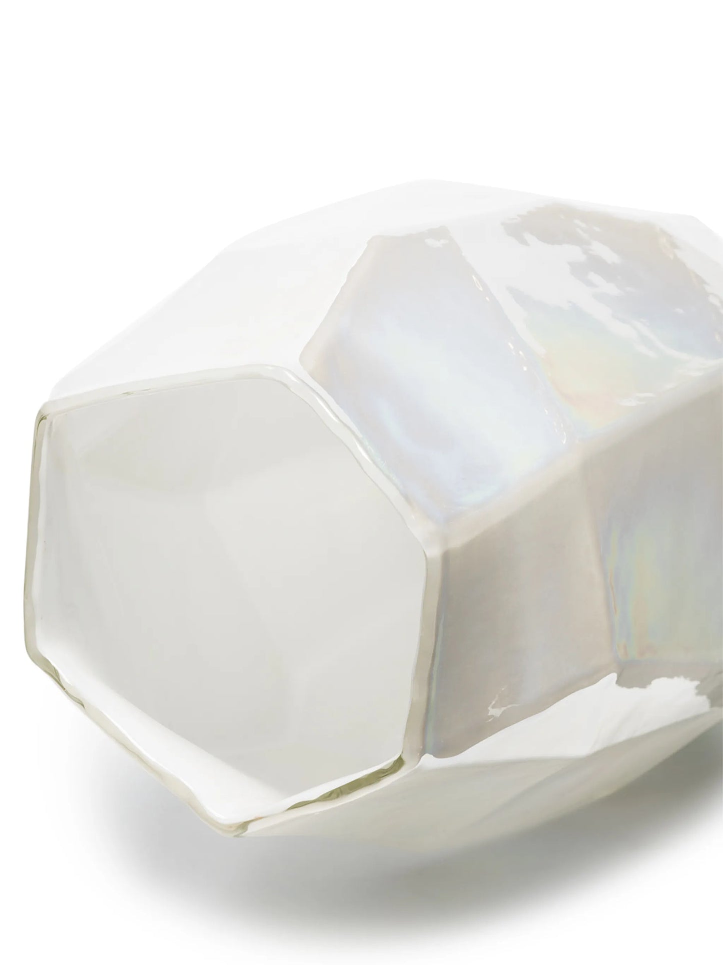 Graphic glass vase