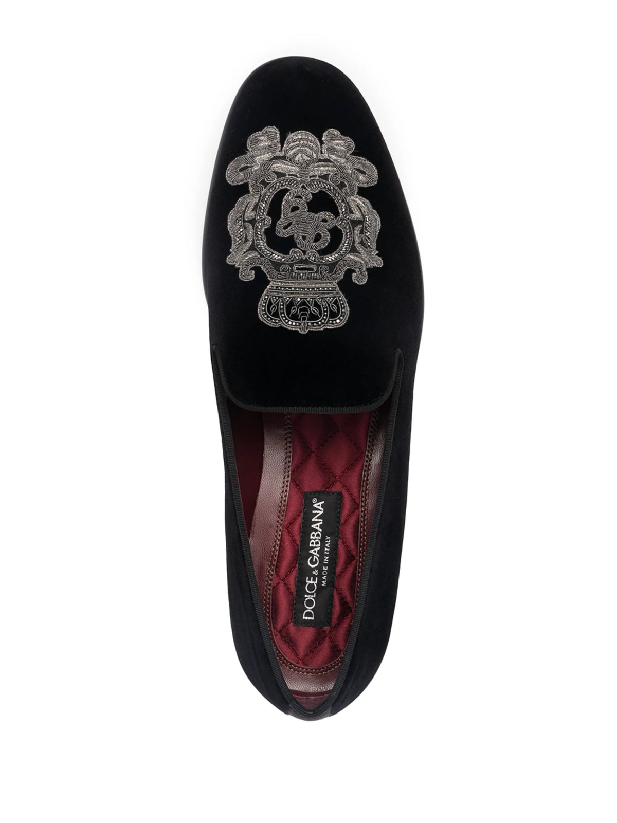 Leonardo embroidered slippers