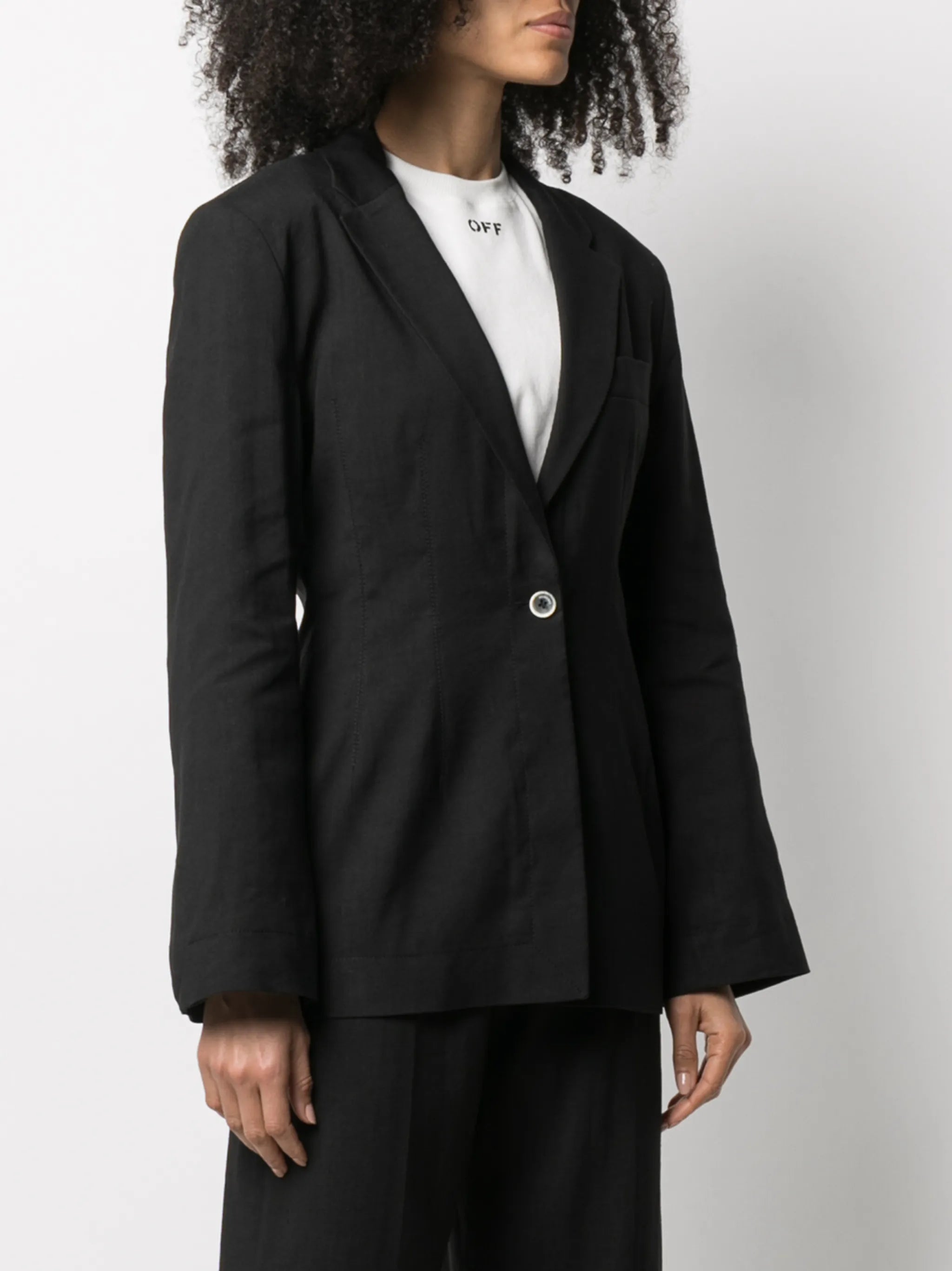 single-breasted blazer