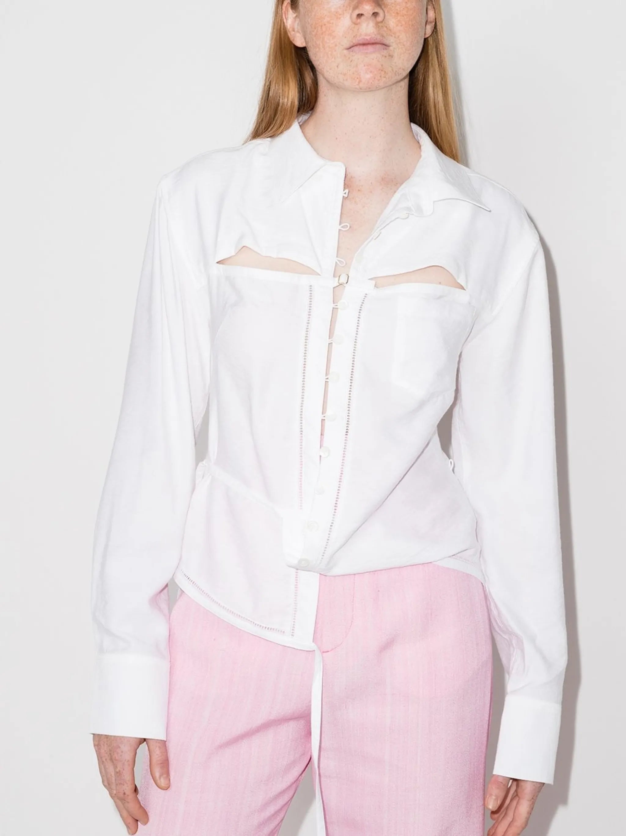 La chemise Nappe cut-out shirt