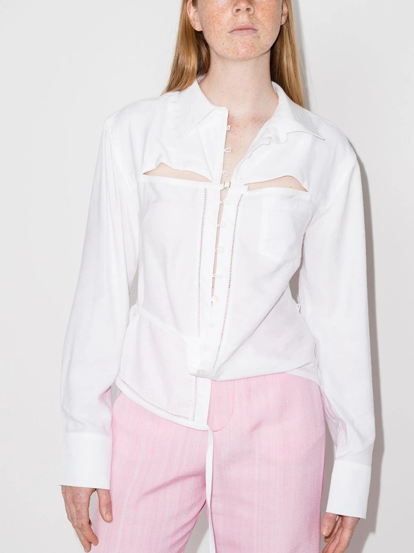 La chemise Nappe cut-out shirt