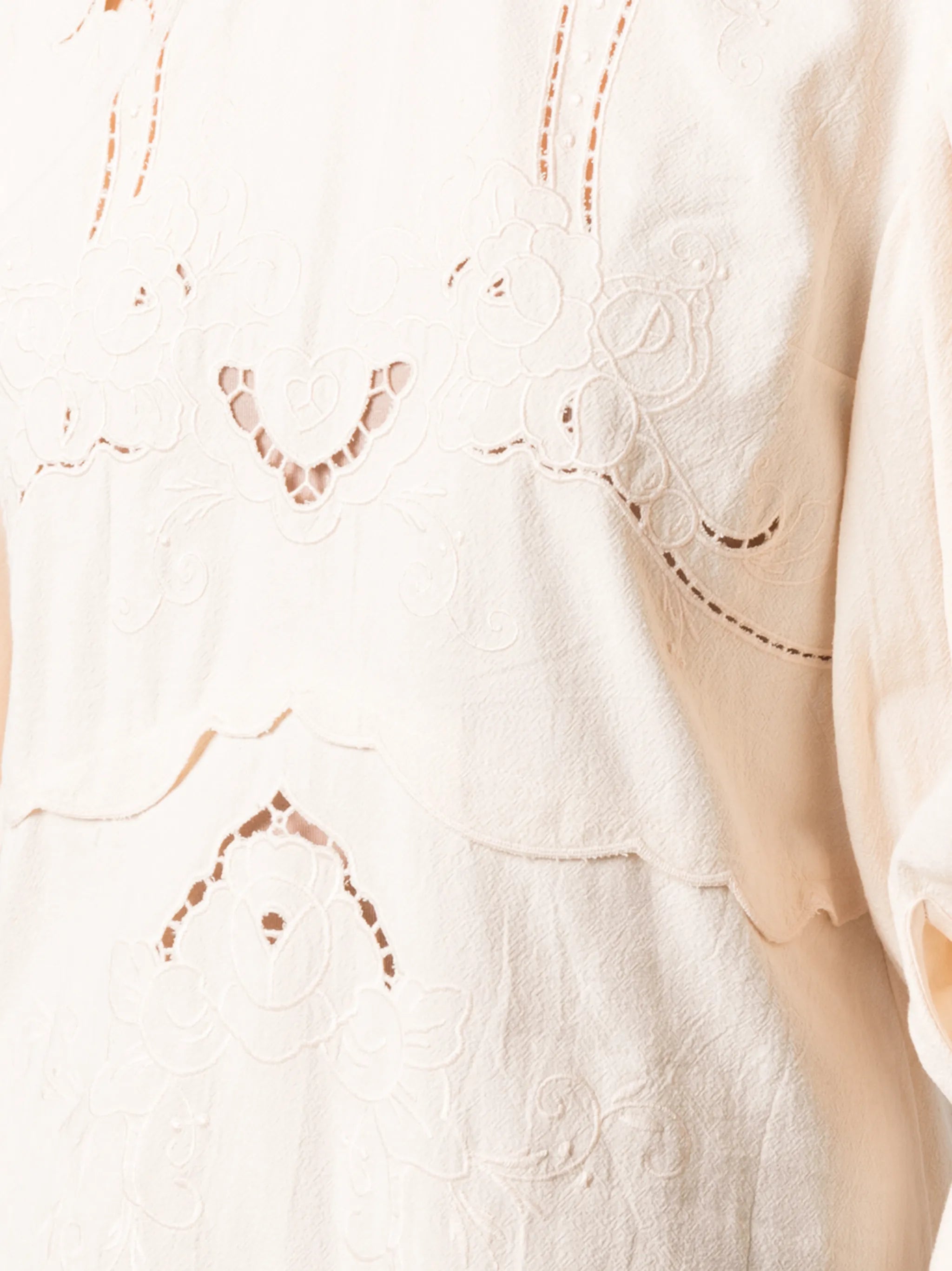embroidered details shift dress