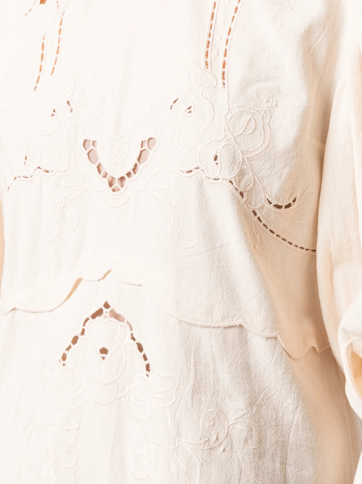 embroidered details shift dress