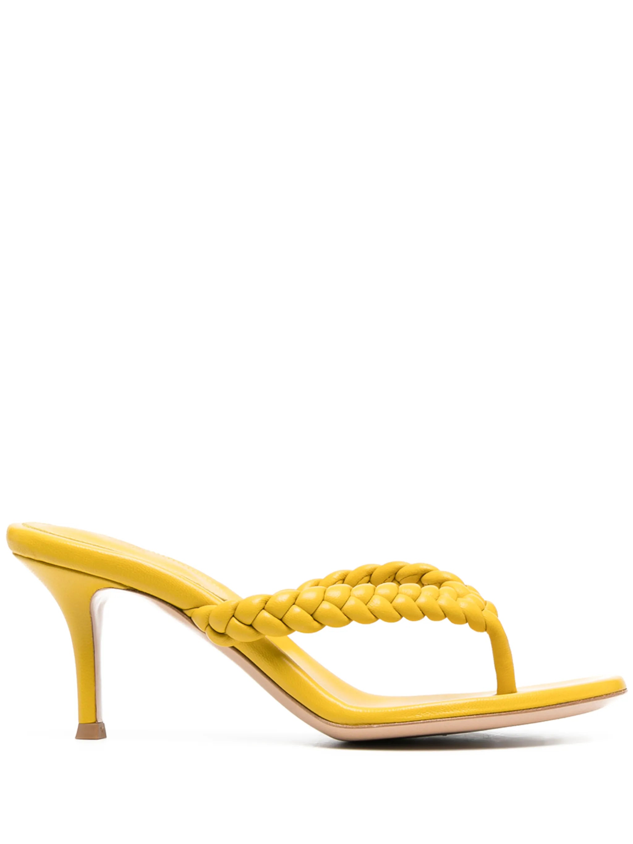 woven-strap thong-style sandals