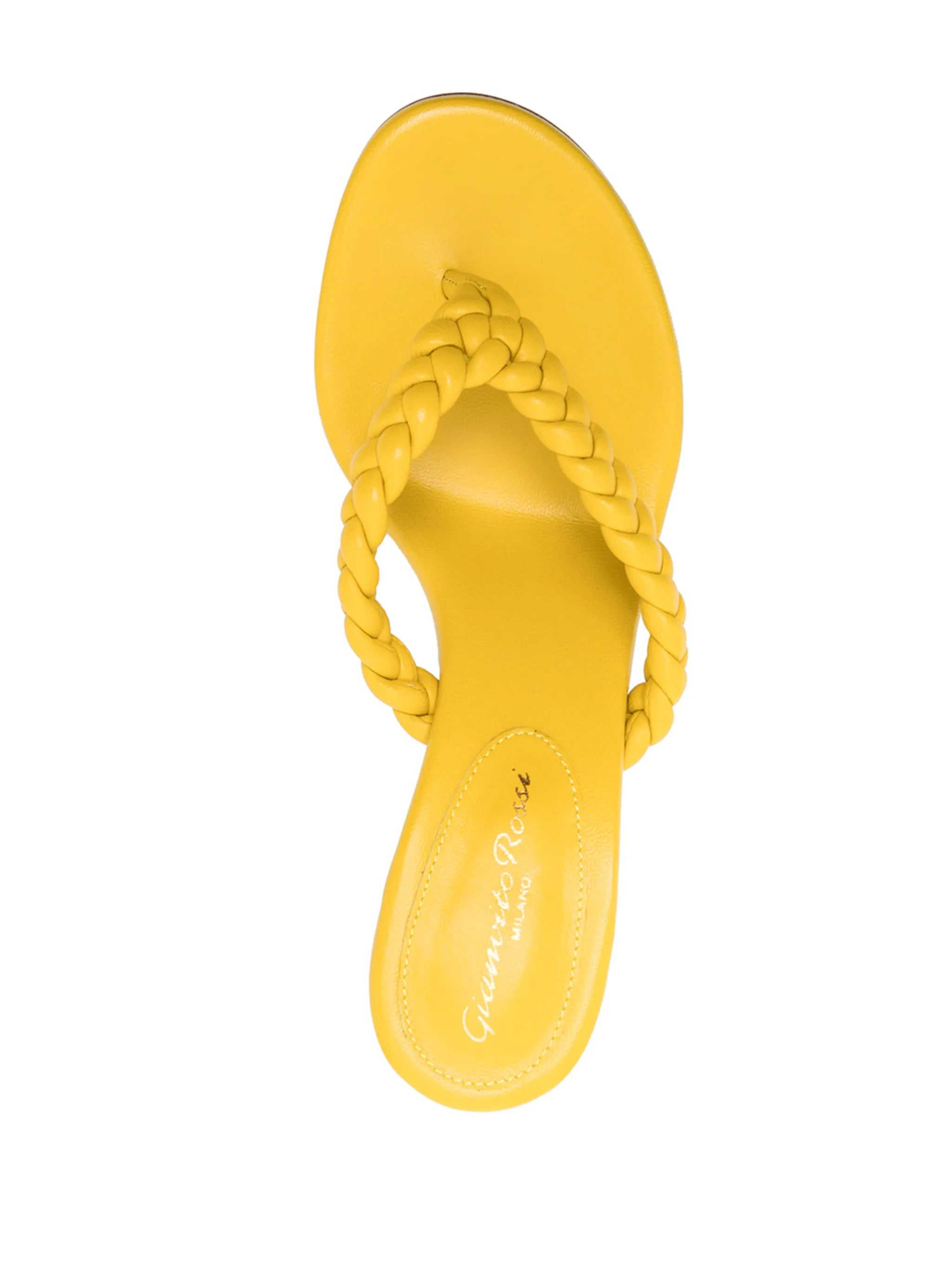 woven-strap thong-style sandals