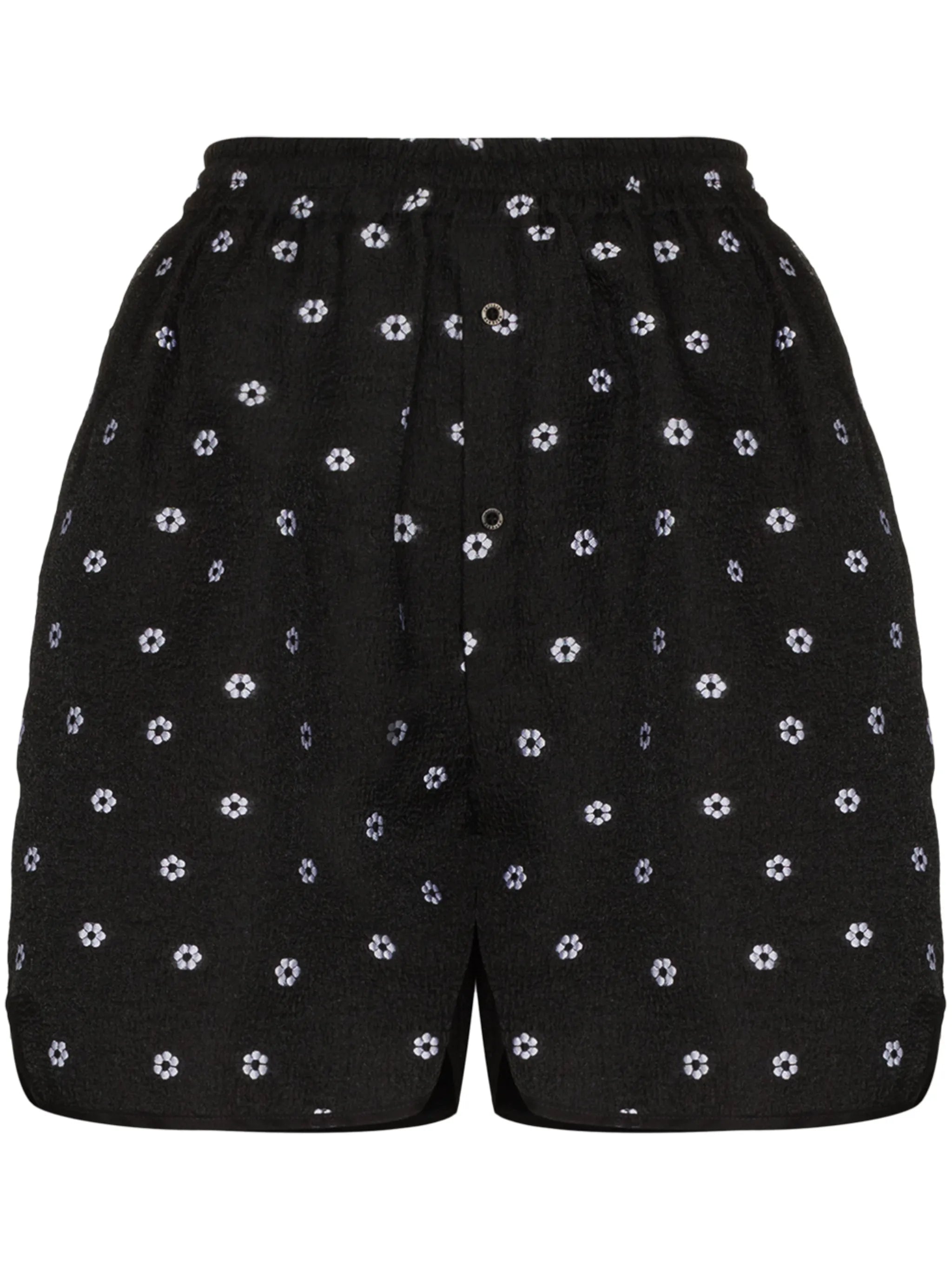Nivi floral embroidery shorts